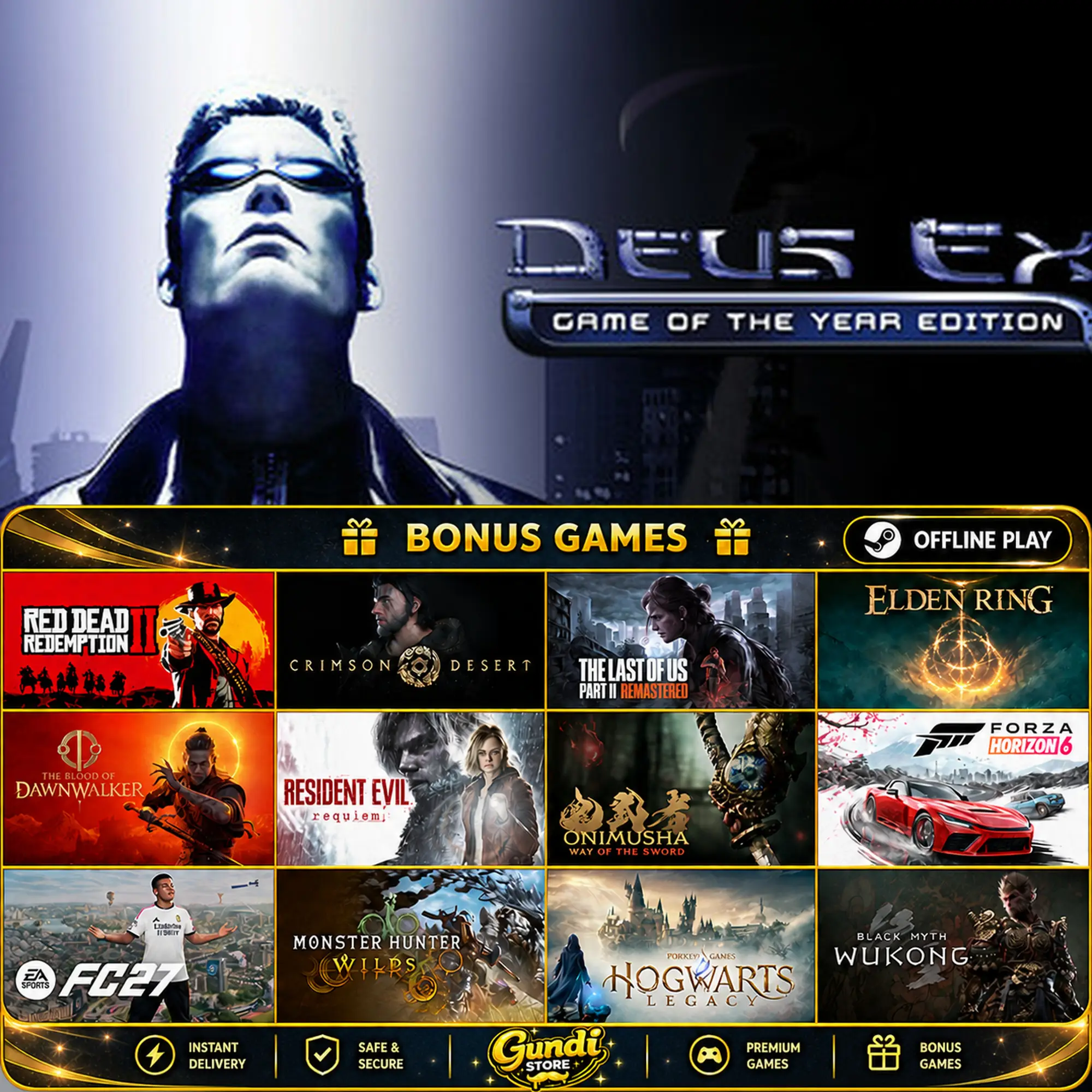 [AUTO CODE] - Deus Ex_ Game of the Year Edition + BONUS GAME