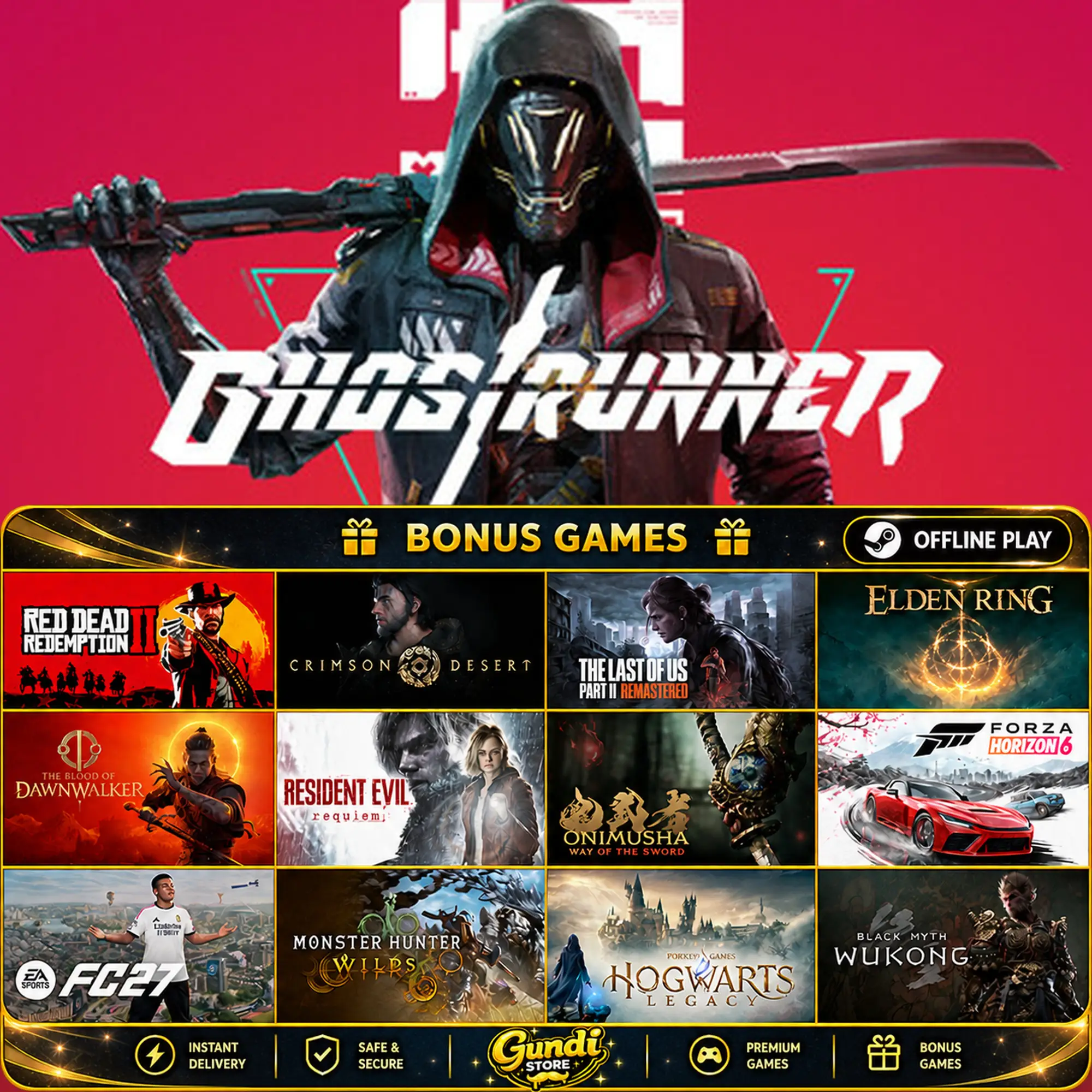 [AUTO CODE] - Ghostrunner + BONUS GAME