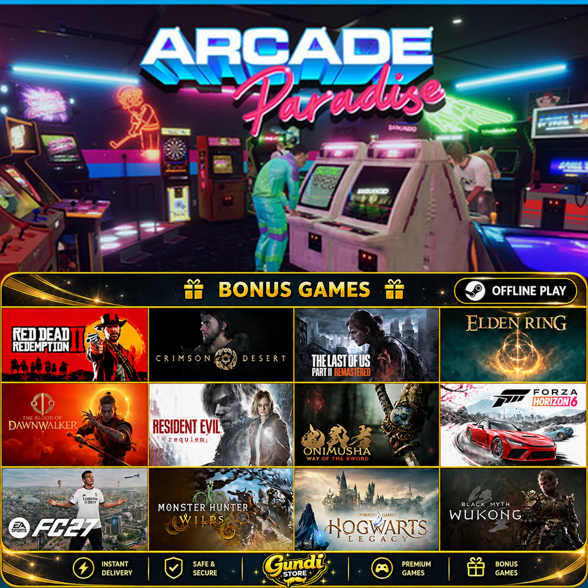[AUTO CODE] - Arcade Paradise + BONUS GAME