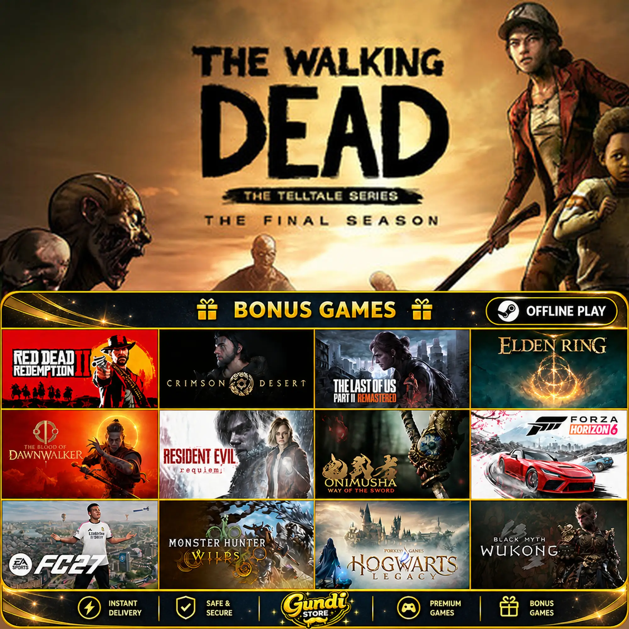 [AUTO CODE] - The Walking Dead_ The Final Season + BONUS GAME