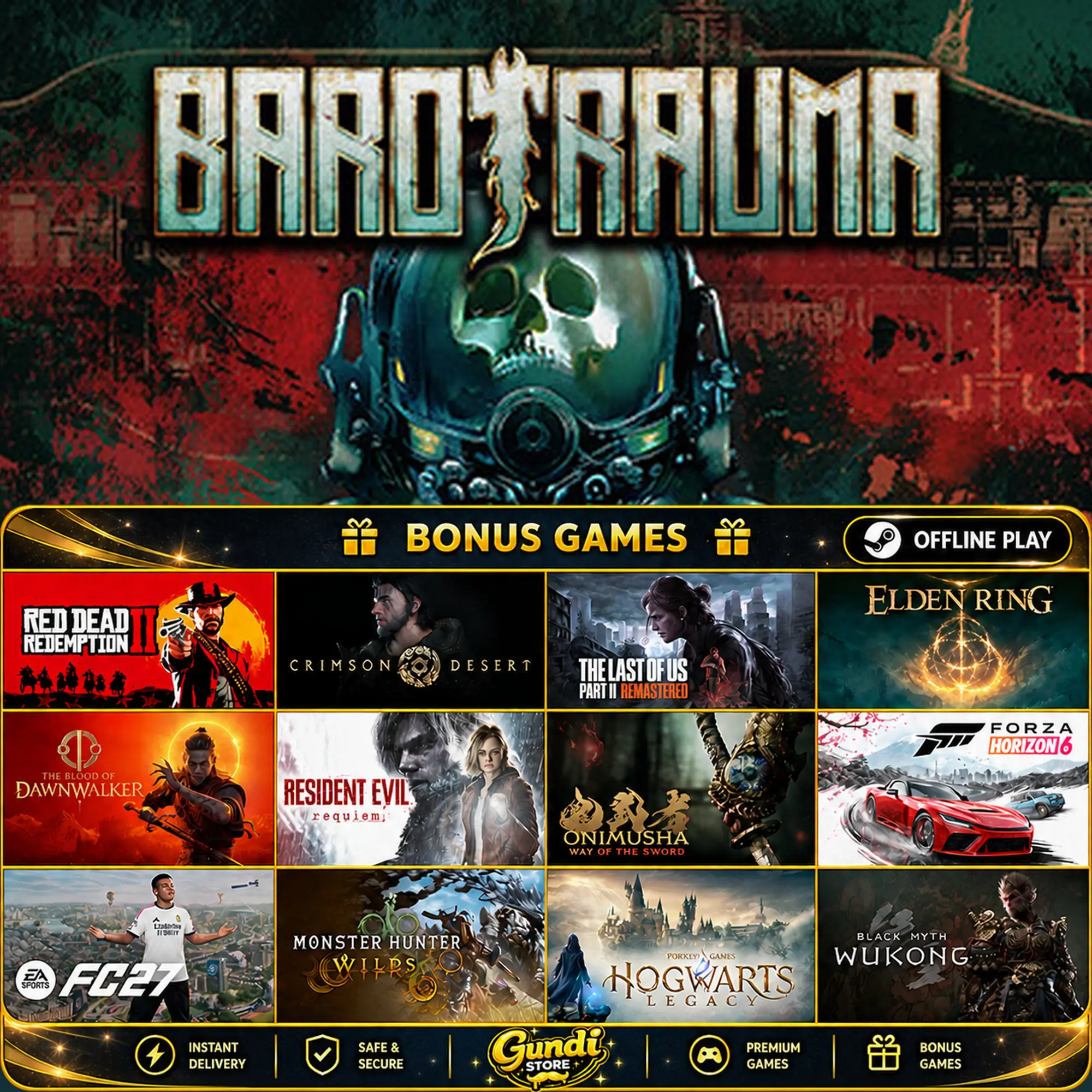[AUTO CODE] - Barotrauma + BONUS GAME