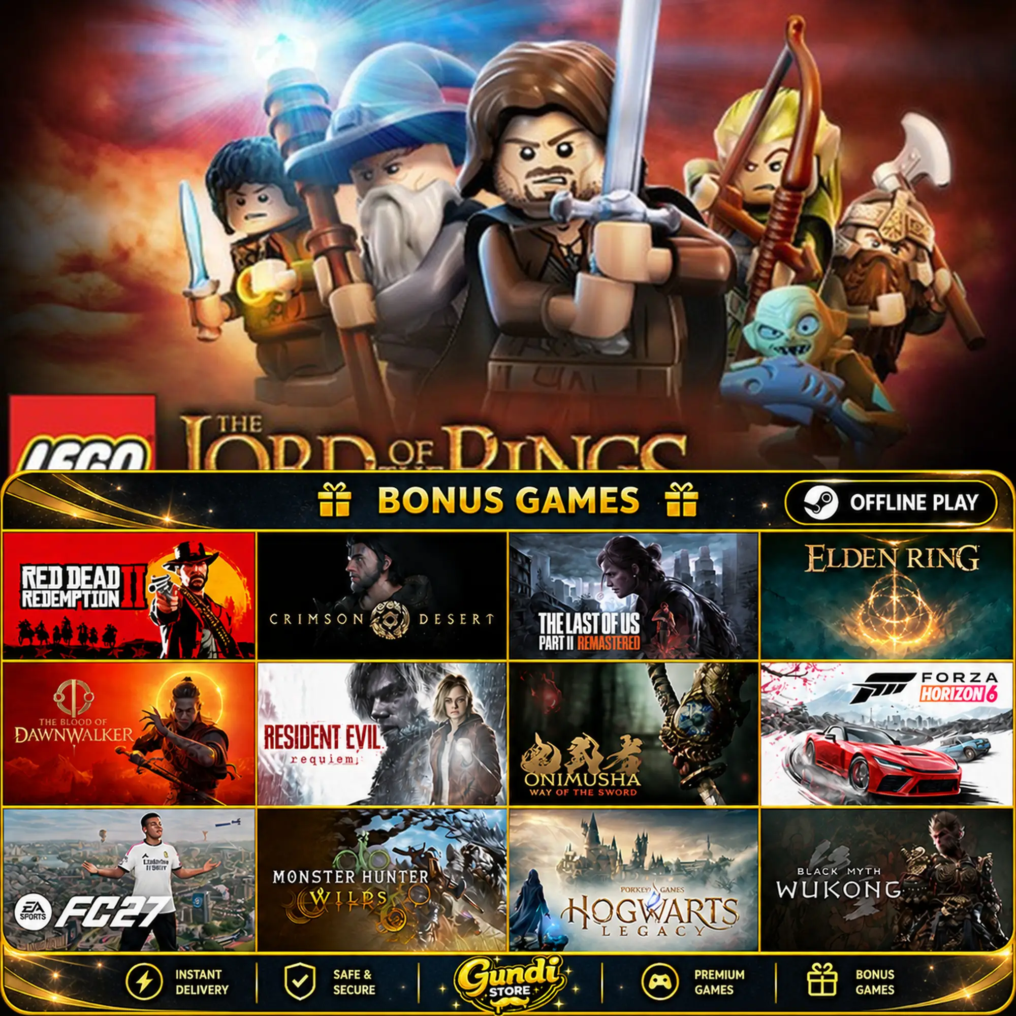 [AUTO CODE] - LEGO® The Lord of the Rings™ + BONUS GAME