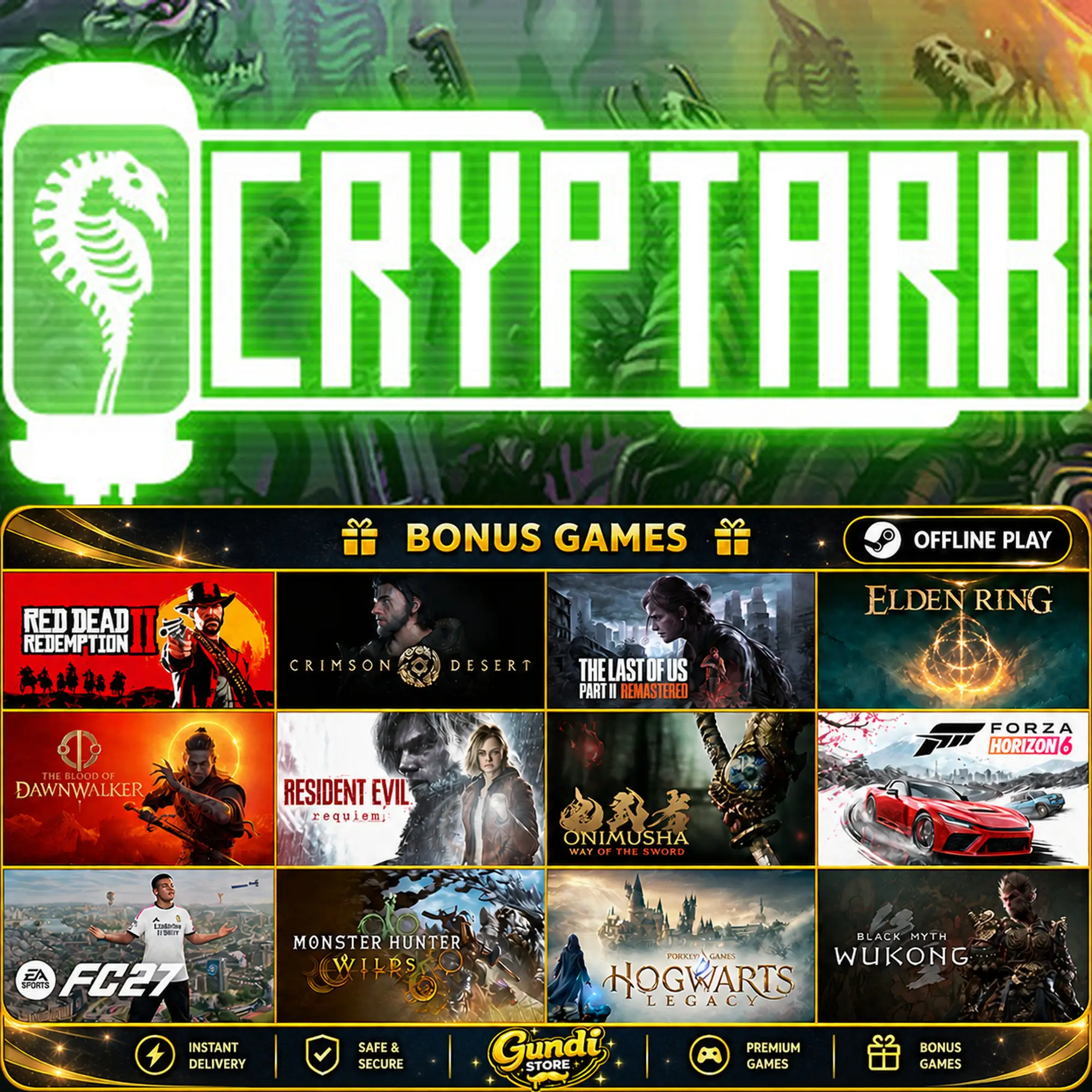 [AUTO CODE] - CRYPTARK + BONUS GAME
