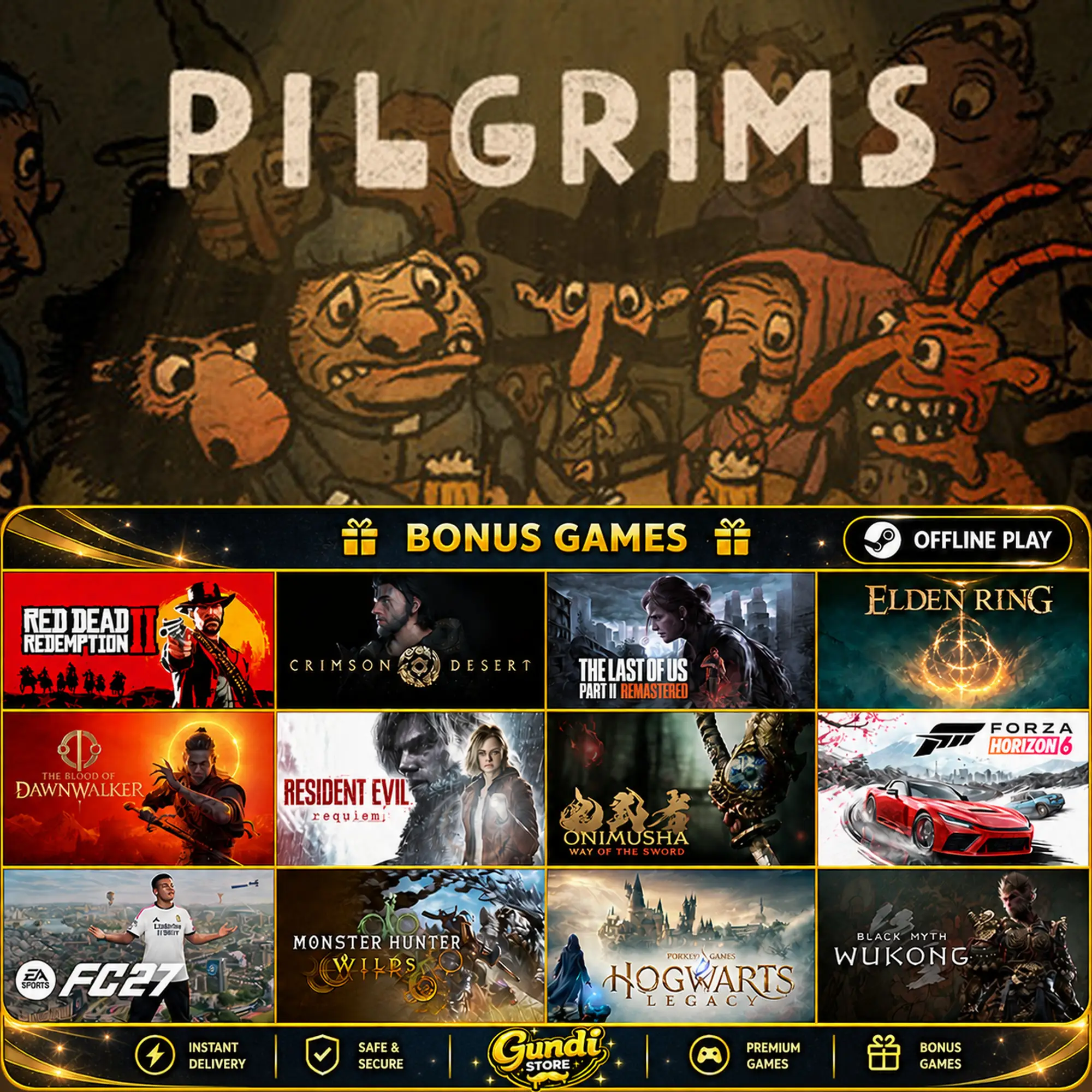[AUTO CODE] - Pilgrims + BONUS GAME