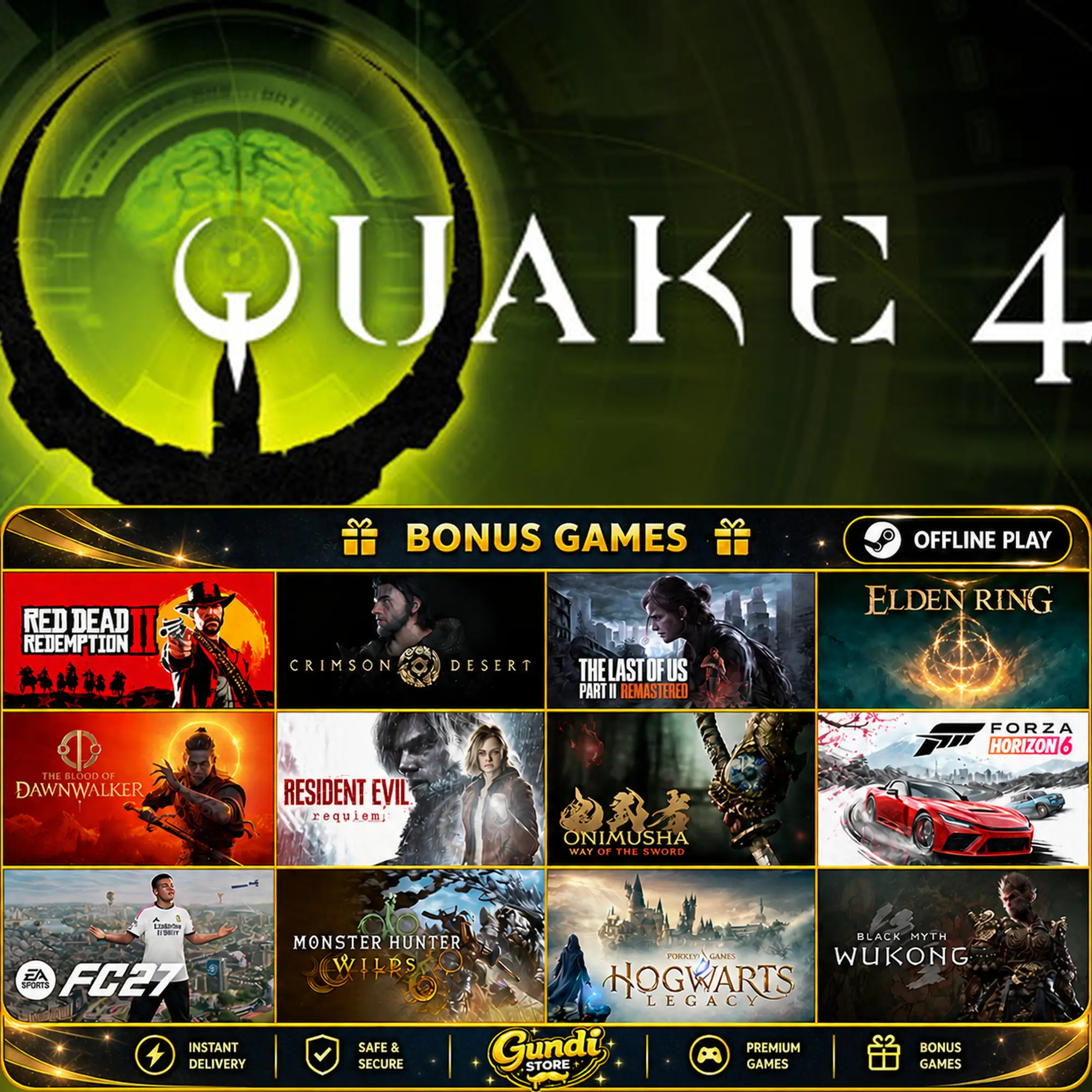 [AUTO CODE] - Quake 4 + BONUS GAME