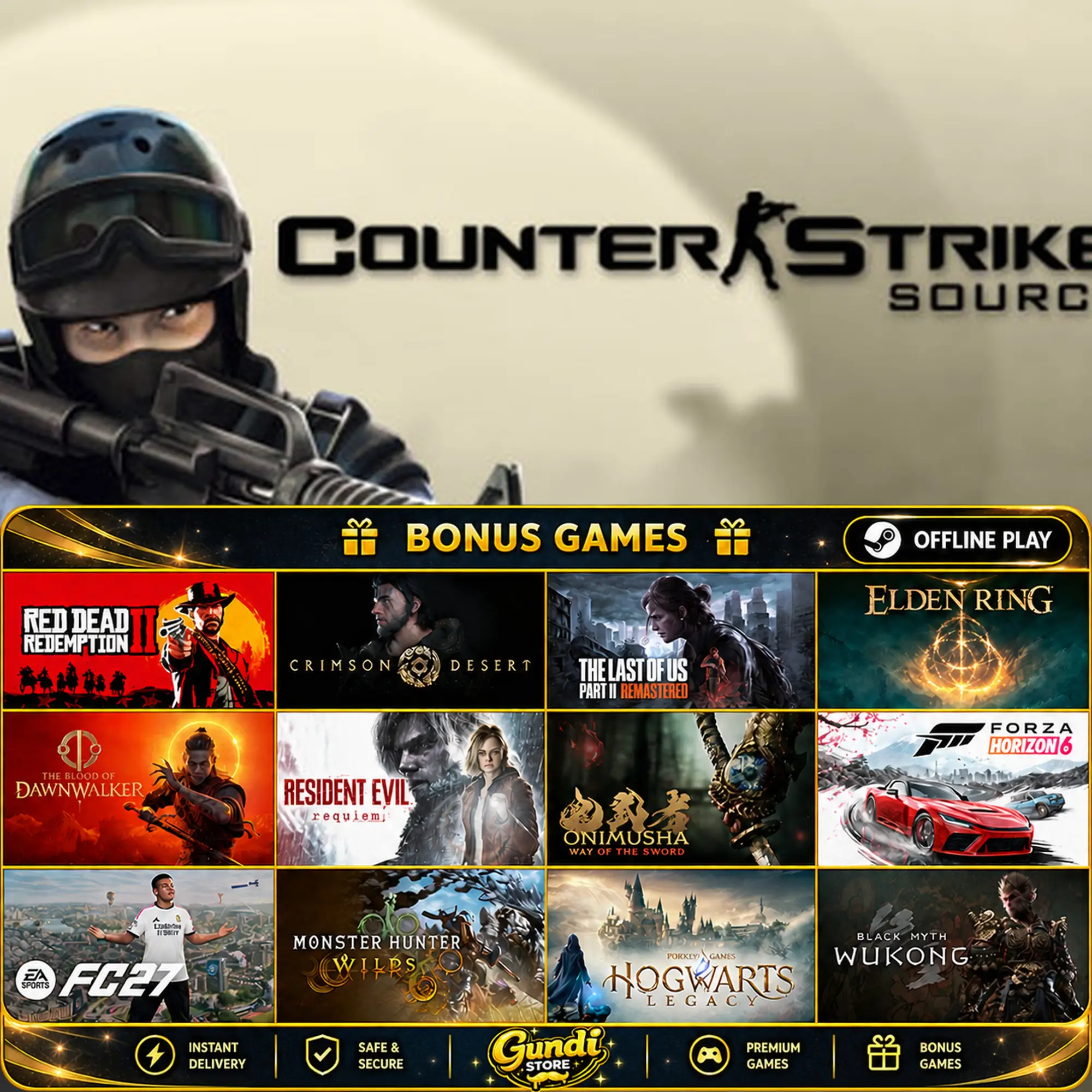 [AUTO CODE] - Counter-Strike_ Source + BONUS GAME