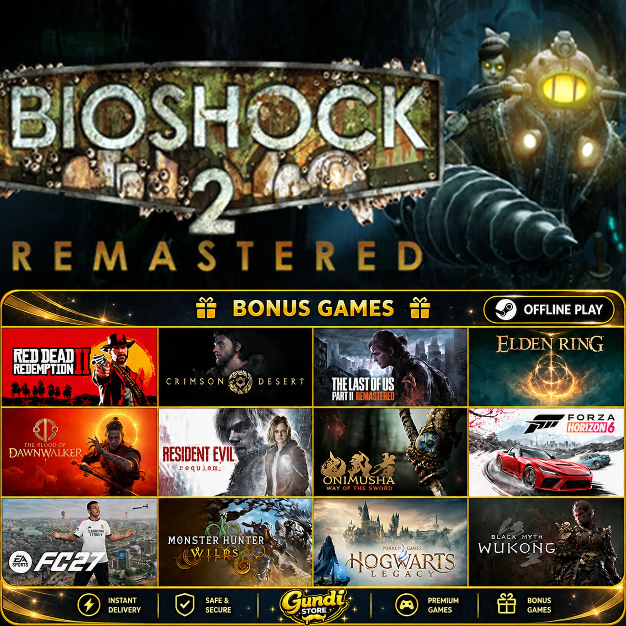 [AUTO CODE] - BioShock 2 Remastered + BONUS GAME