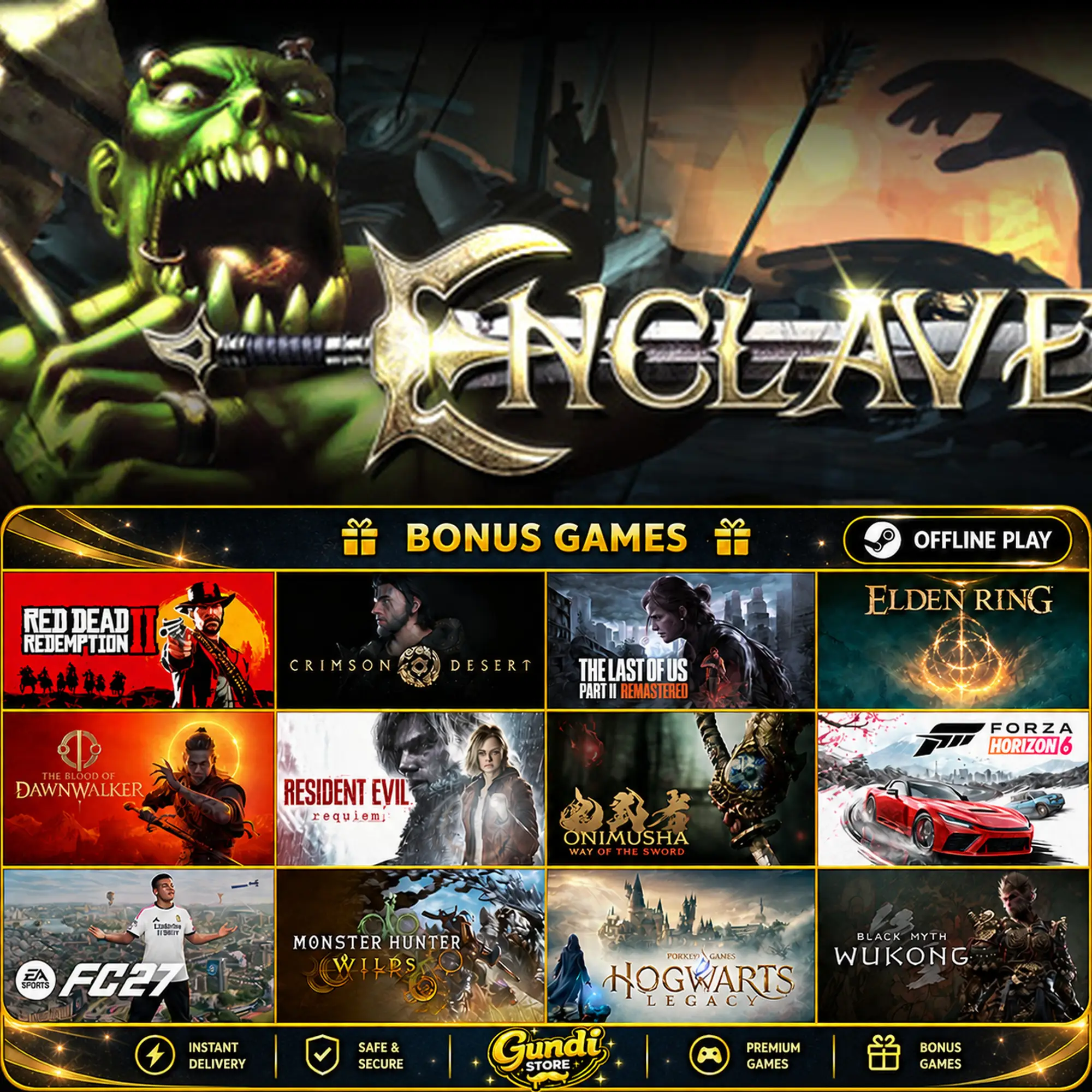 [AUTO CODE] - Enclave + BONUS GAME