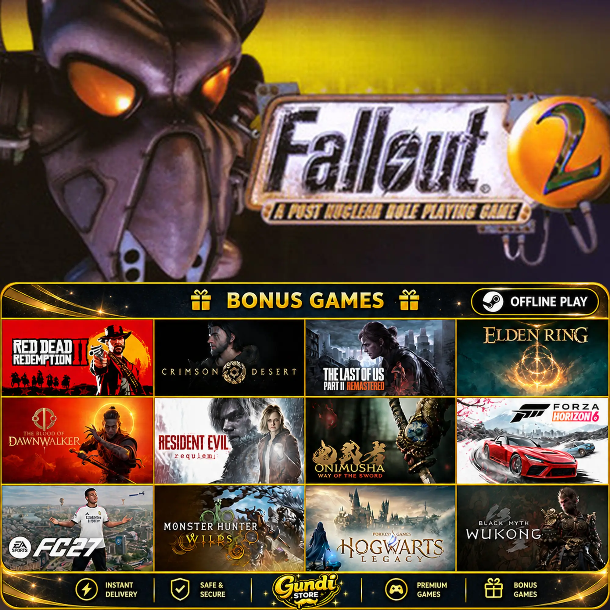 [AUTO CODE] - Fallout 2_ A Post Nuclear Role Playing Game + BONUS GAME