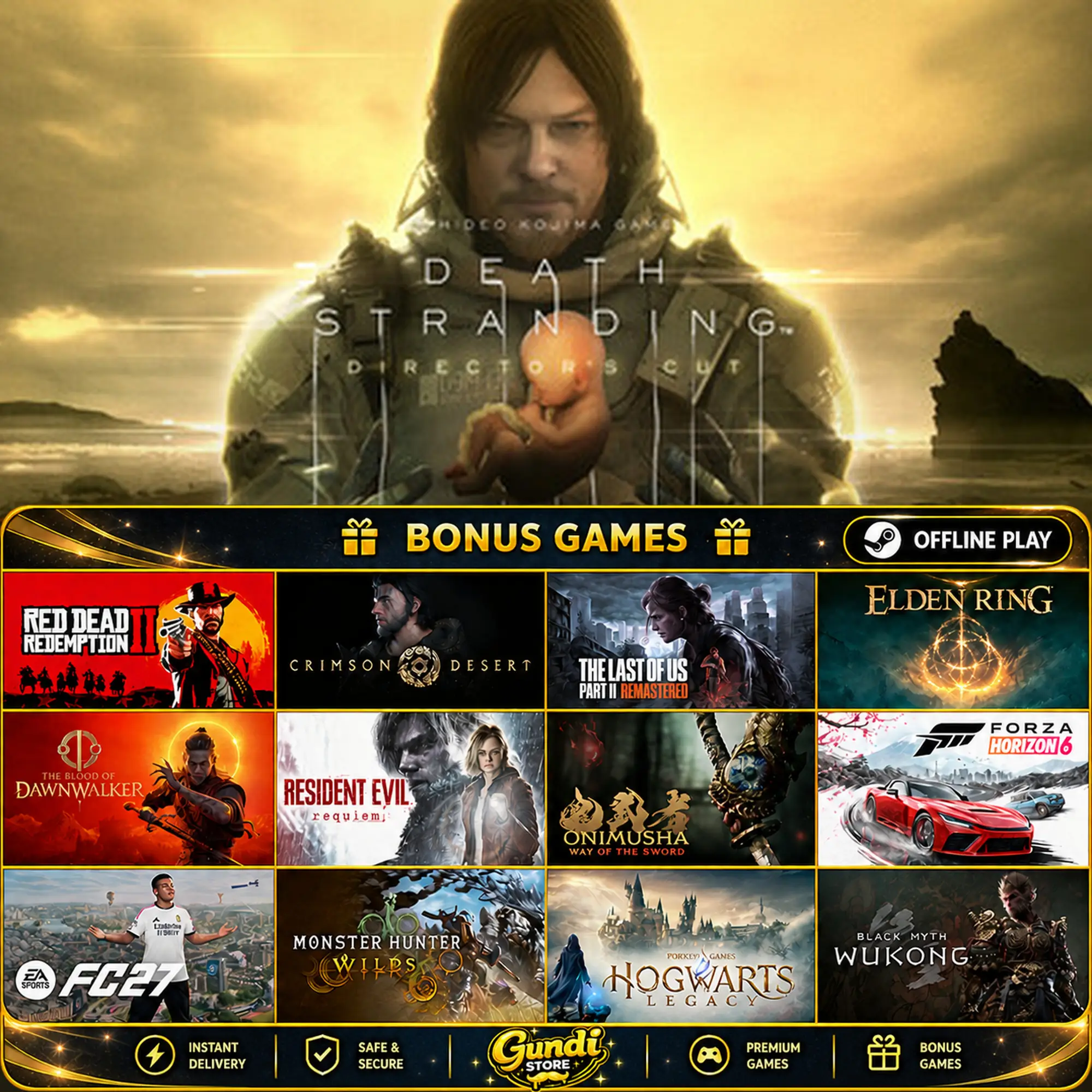 [AUTO CODE] - DEATH STRANDING DIRECTOR'S CUT + BONUS GAME