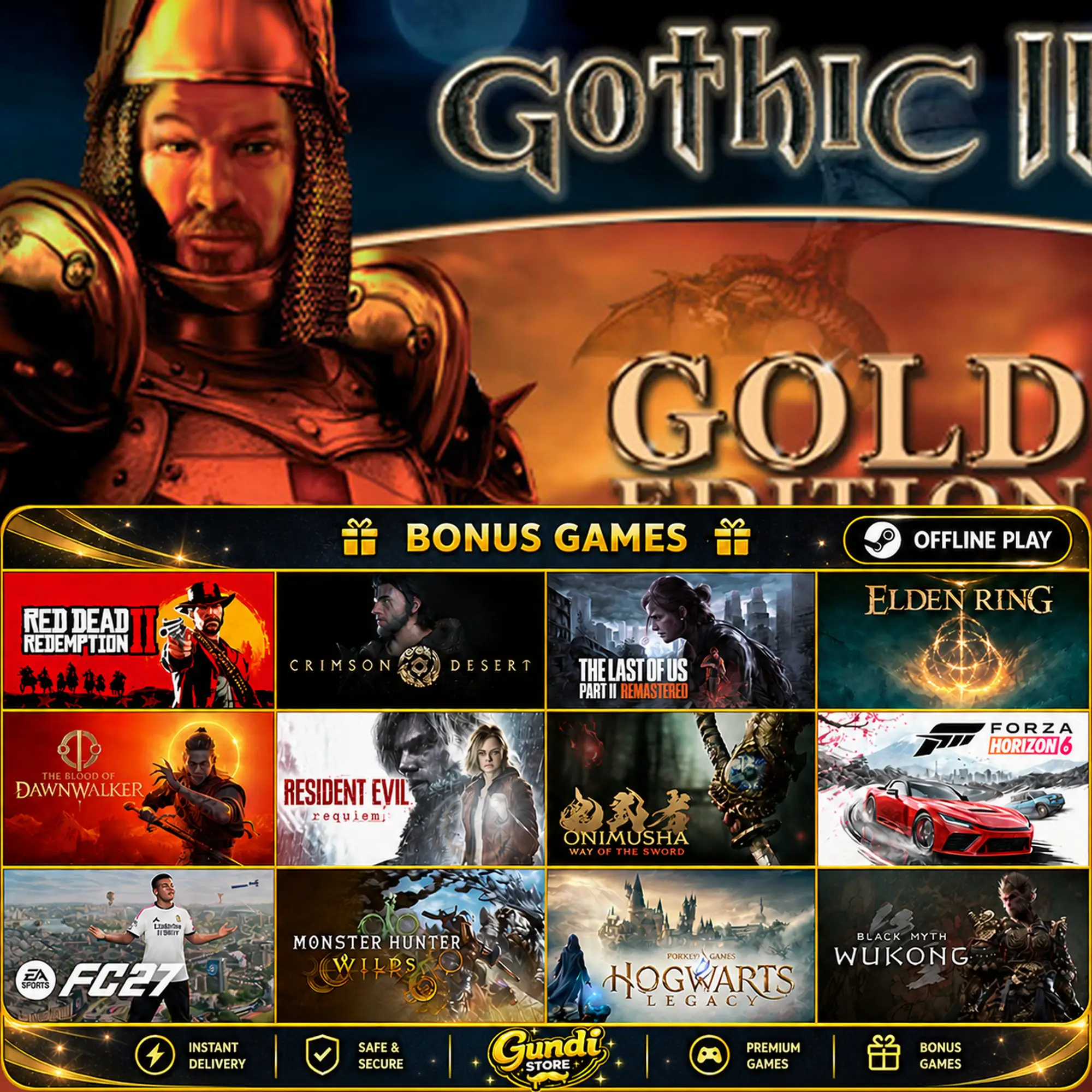 [AUTO CODE] - Gothic II_ Gold Classic + BONUS GAME