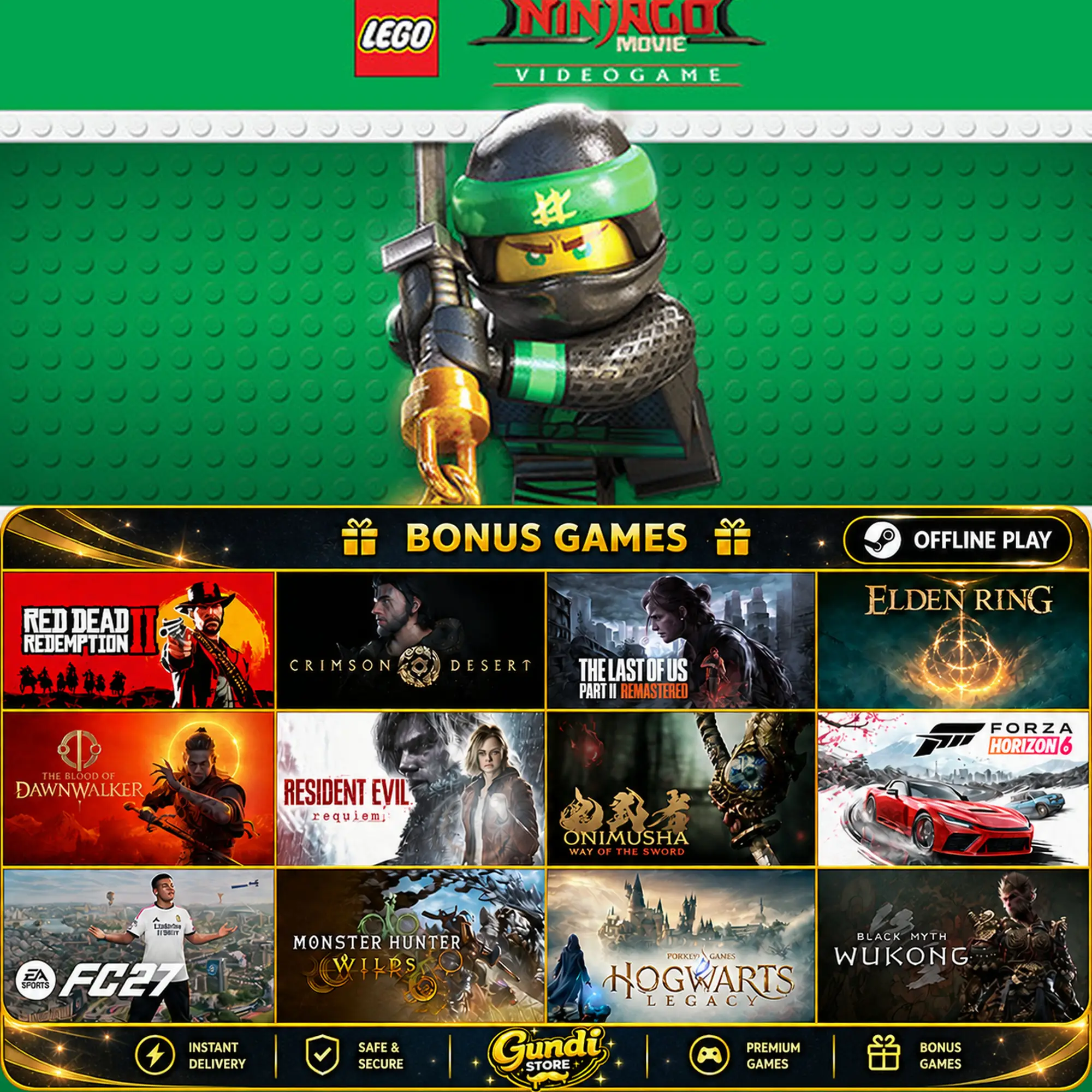 [AUTO CODE] - The LEGO® NINJAGO® Movie Video Game + BONUS GAME