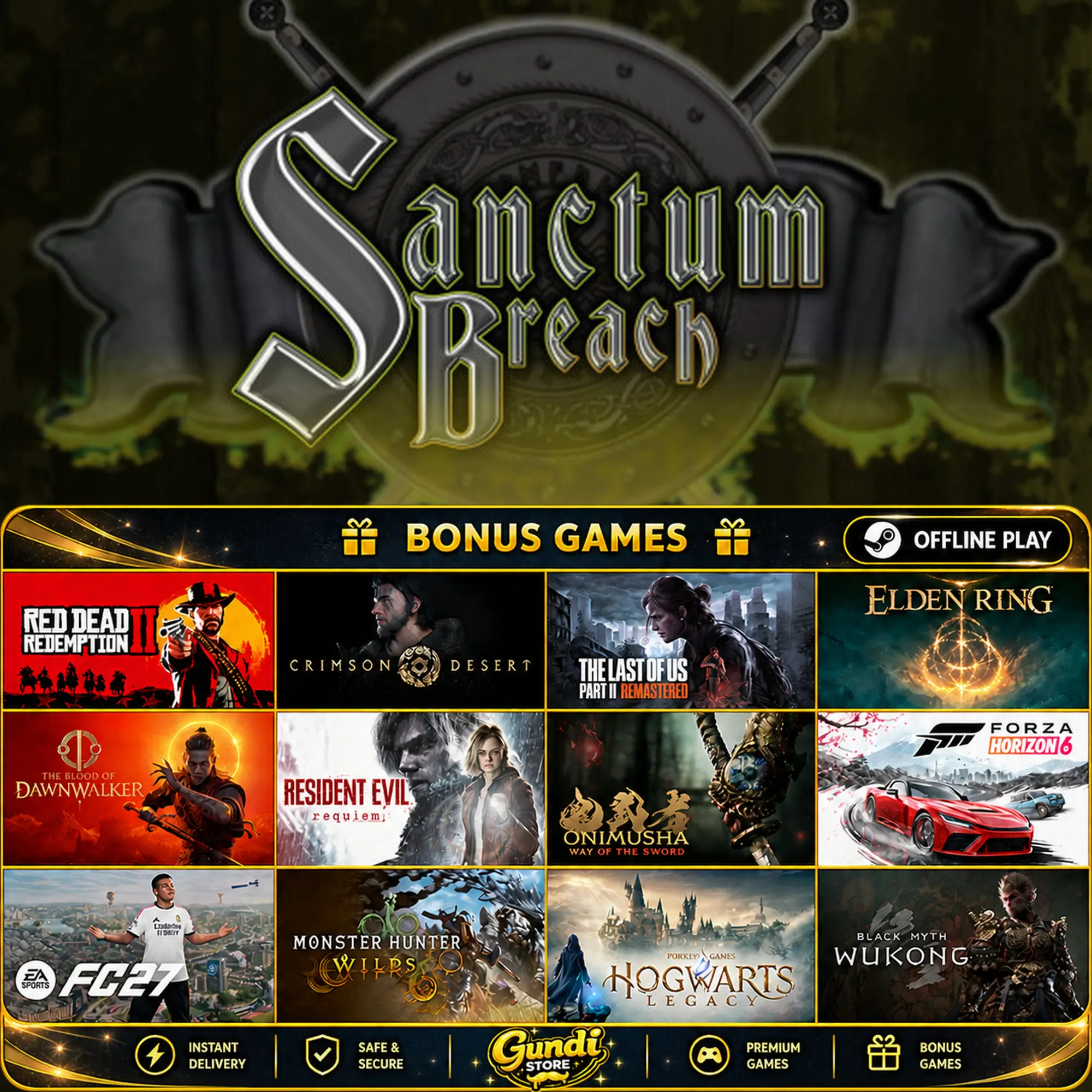 [AUTO CODE] - Sanctum Breach + BONUS GAME