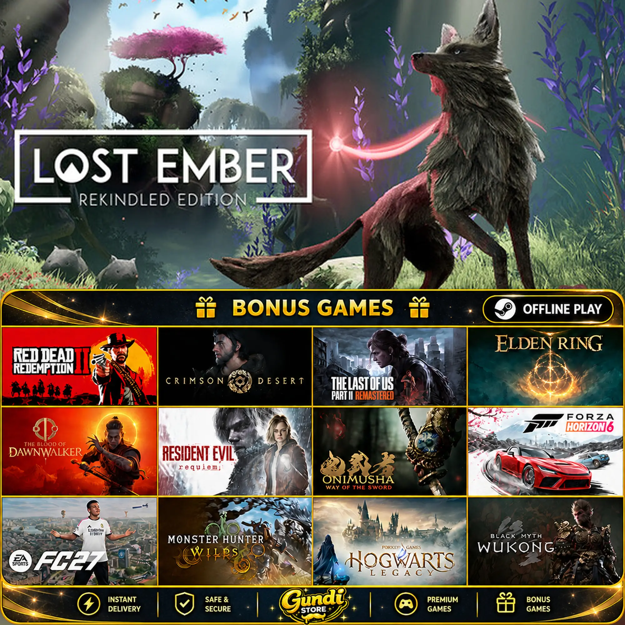 [AUTO CODE] - LOST EMBER_ Rekindled Edition + BONUS GAME