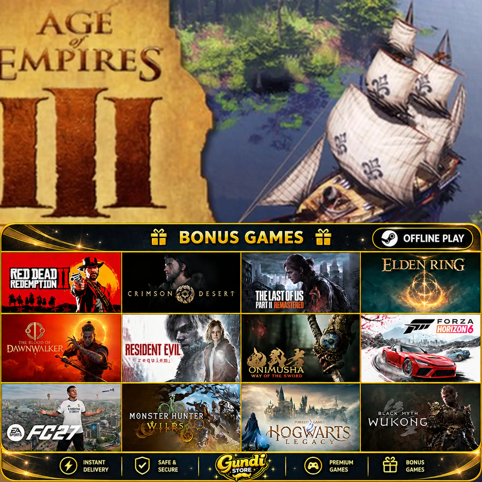 [AUTO CODE] - Age of Empires® III (2007) + BONUS GAME