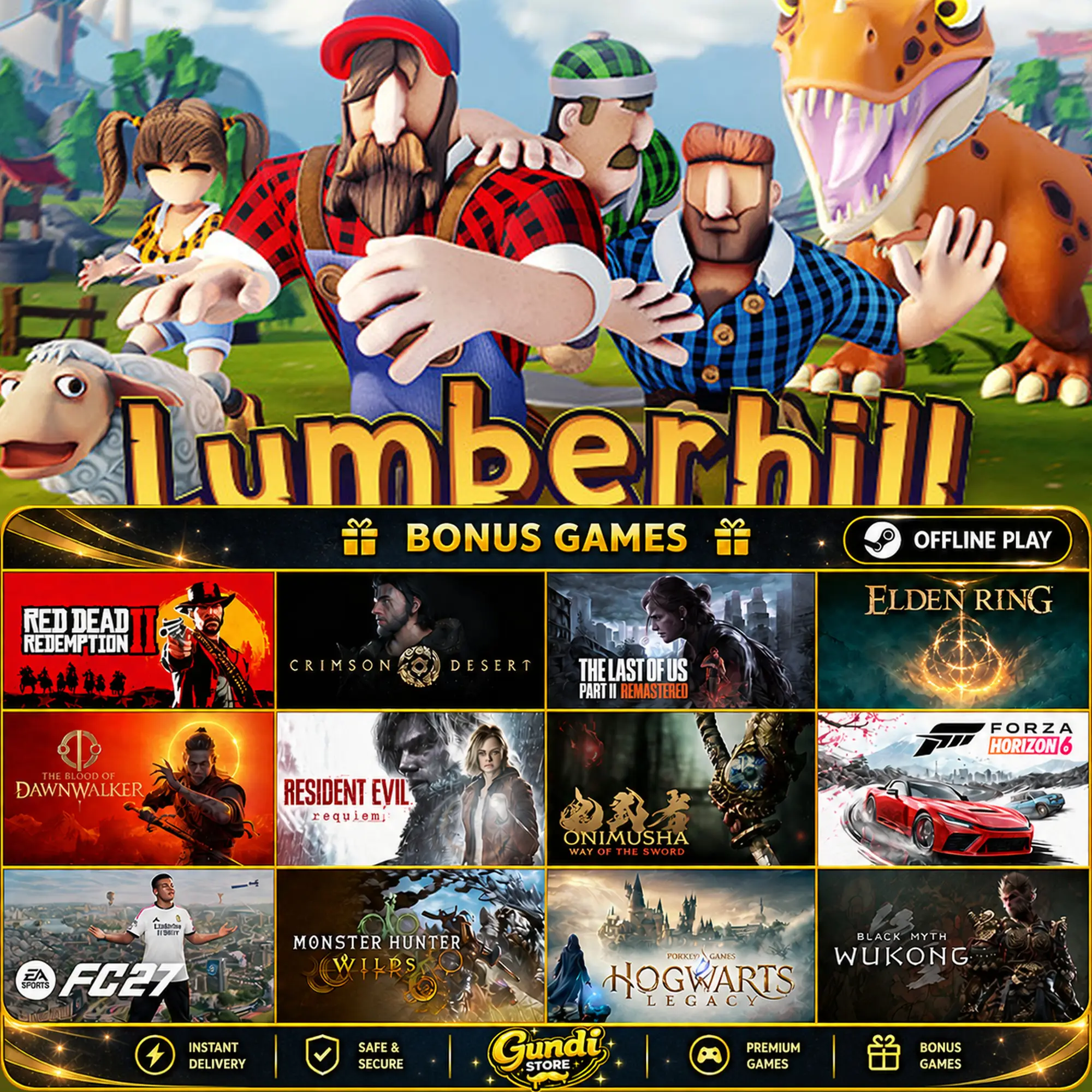 [AUTO CODE] - Lumberhill + BONUS GAME