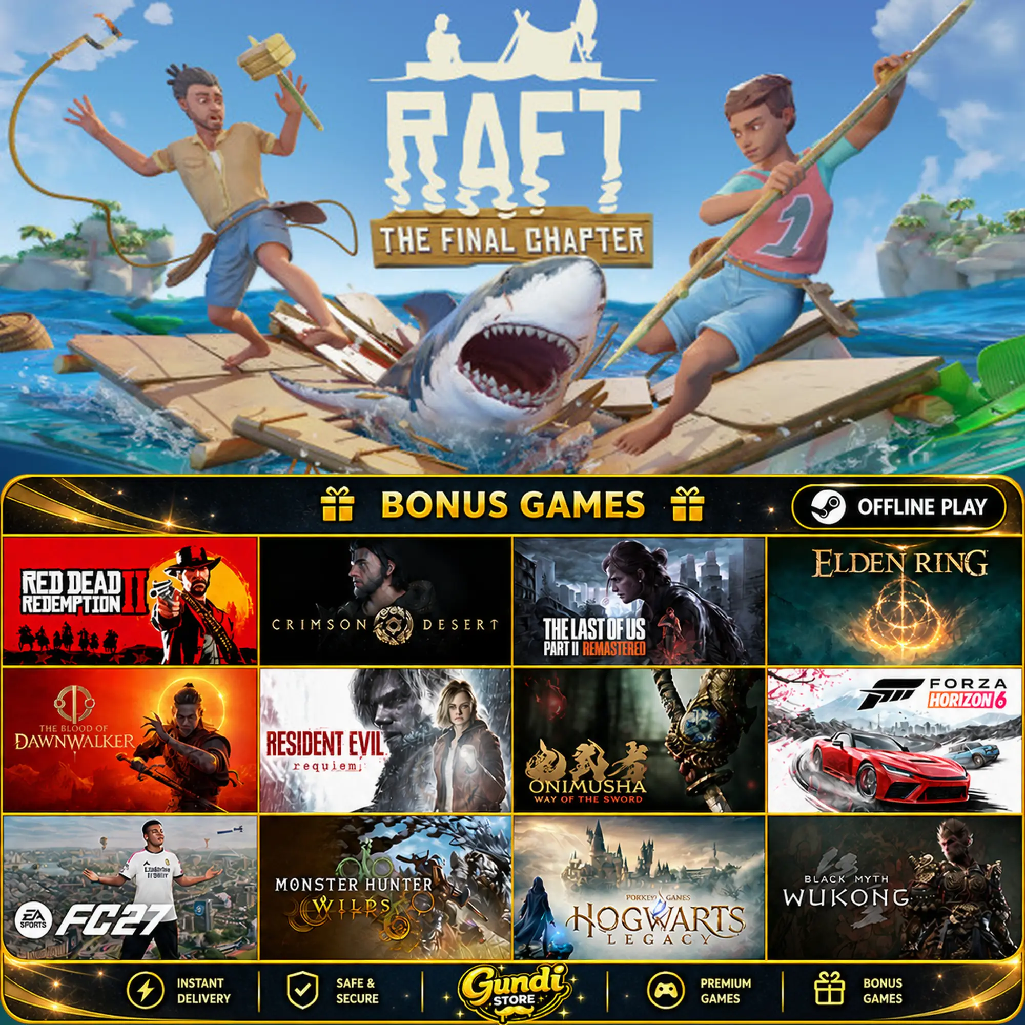 [AUTO CODE] - Raft + BONUS GAME