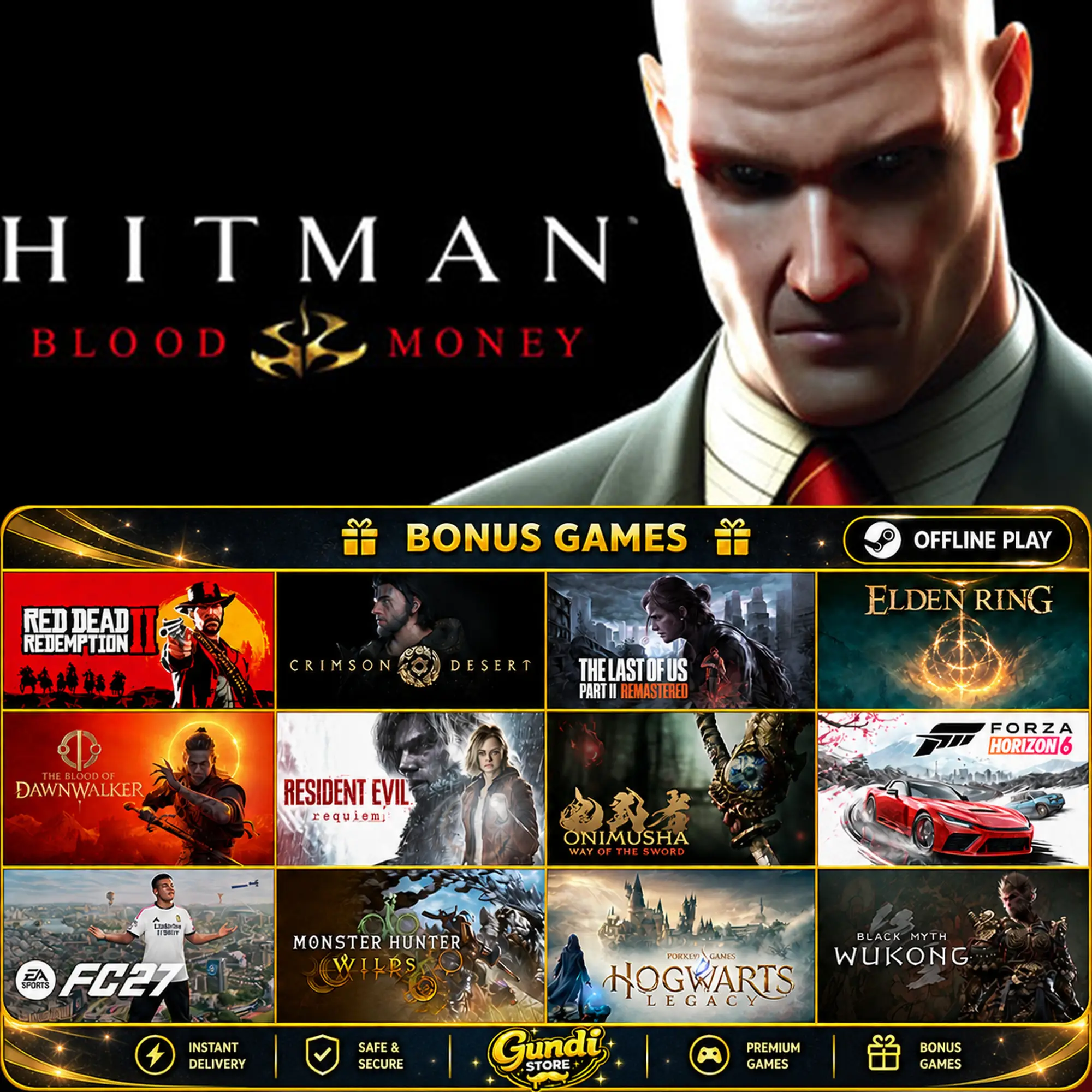 [AUTO CODE] - Hitman_ Blood Money + BONUS GAME