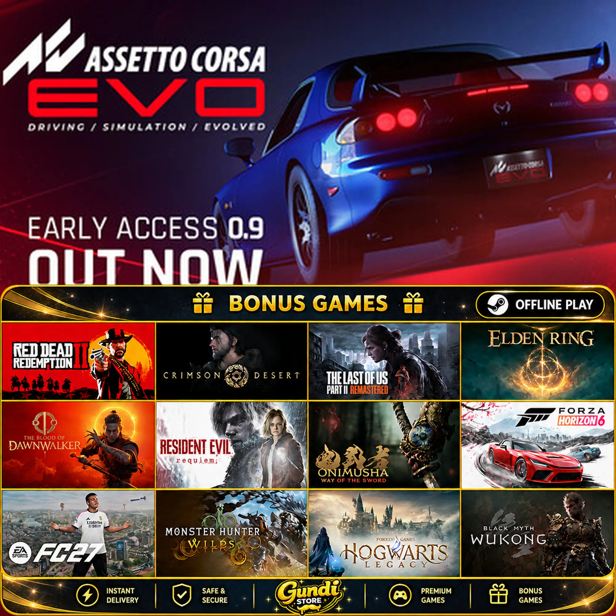 [AUTO CODE] - Assetto Corsa EVO + BONUS GAME