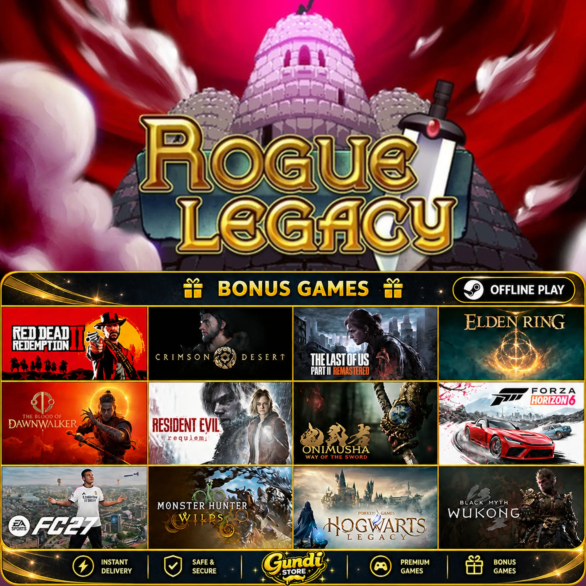 [AUTO CODE] - Rogue Legacy + BONUS GAME