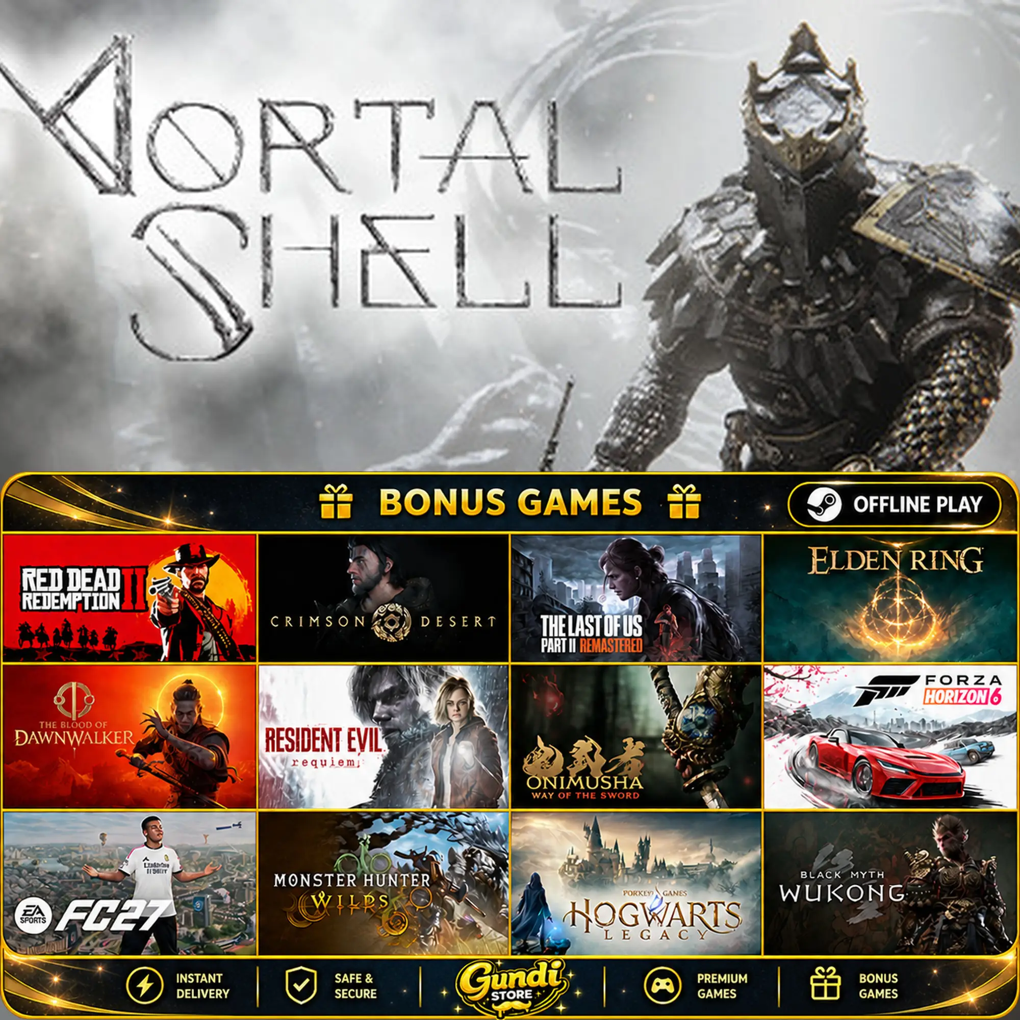 [AUTO CODE] - Mortal Shell + BONUS GAME