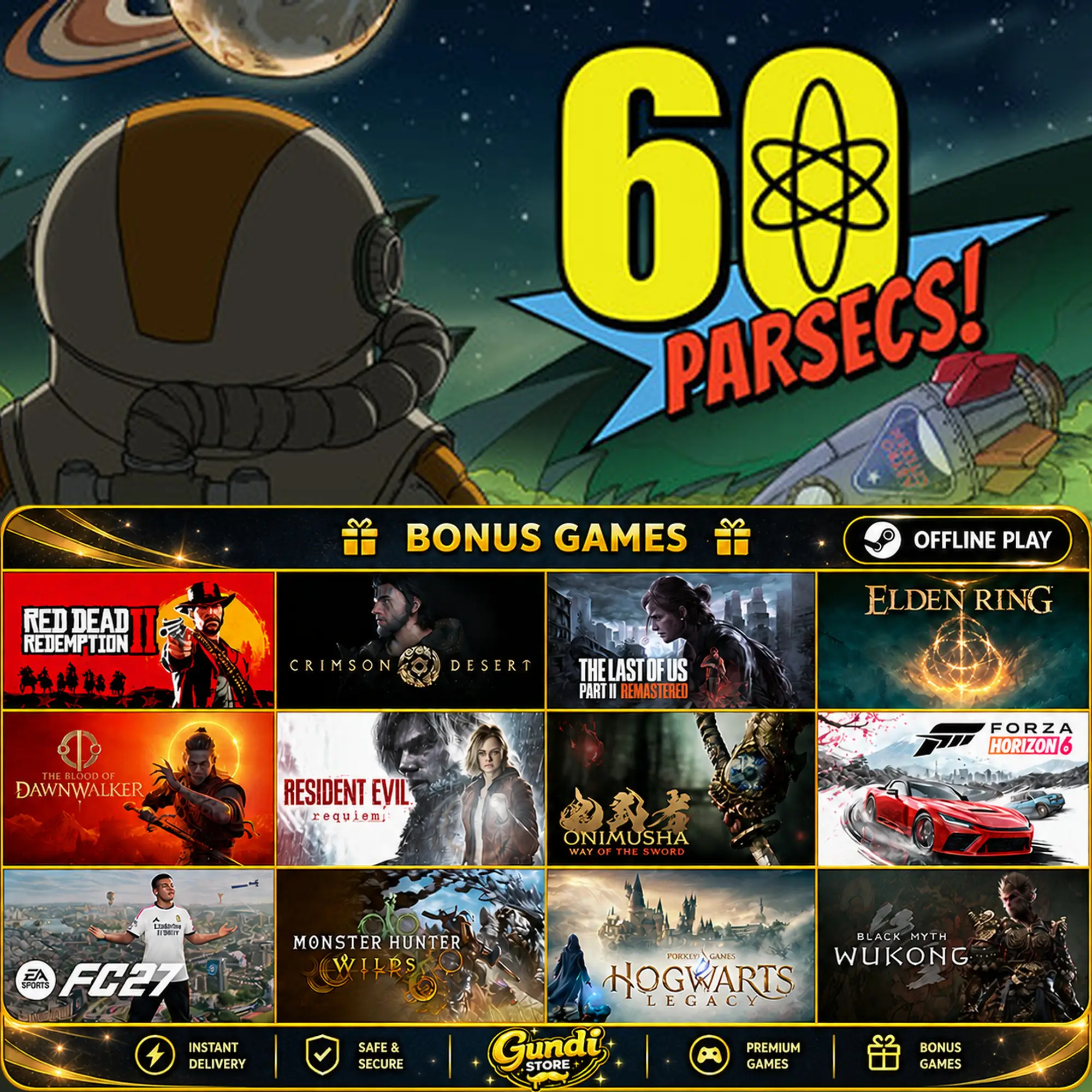 [AUTO CODE] - 60 Parsecs! + BONUS GAME