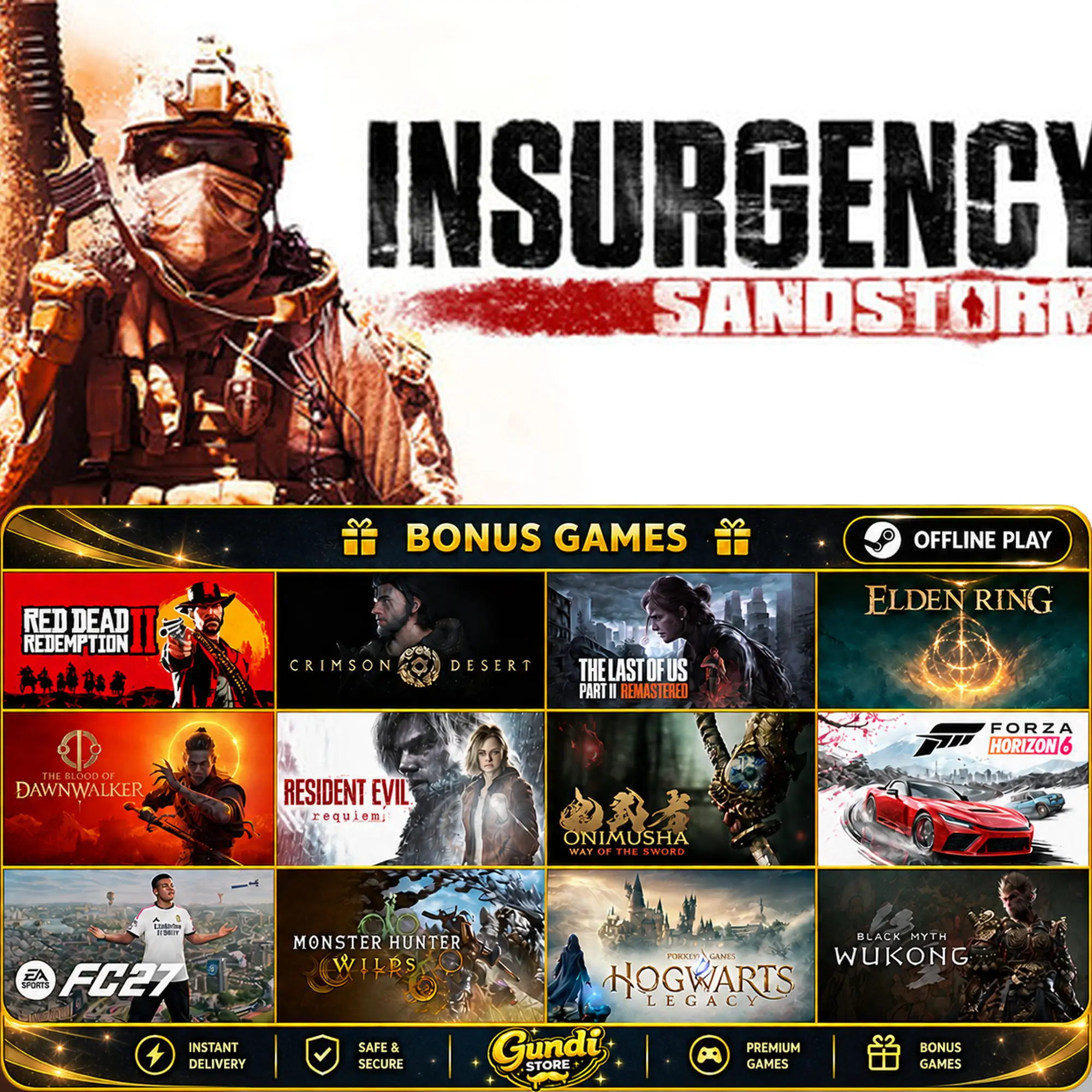 [AUTO CODE] - Insurgency_ Sandstorm + BONUS GAME