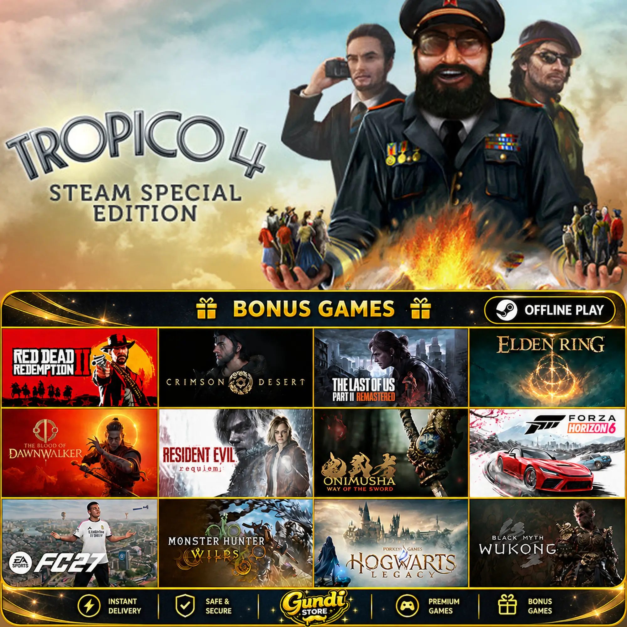 [AUTO CODE] - Tropico 4 + BONUS GAME