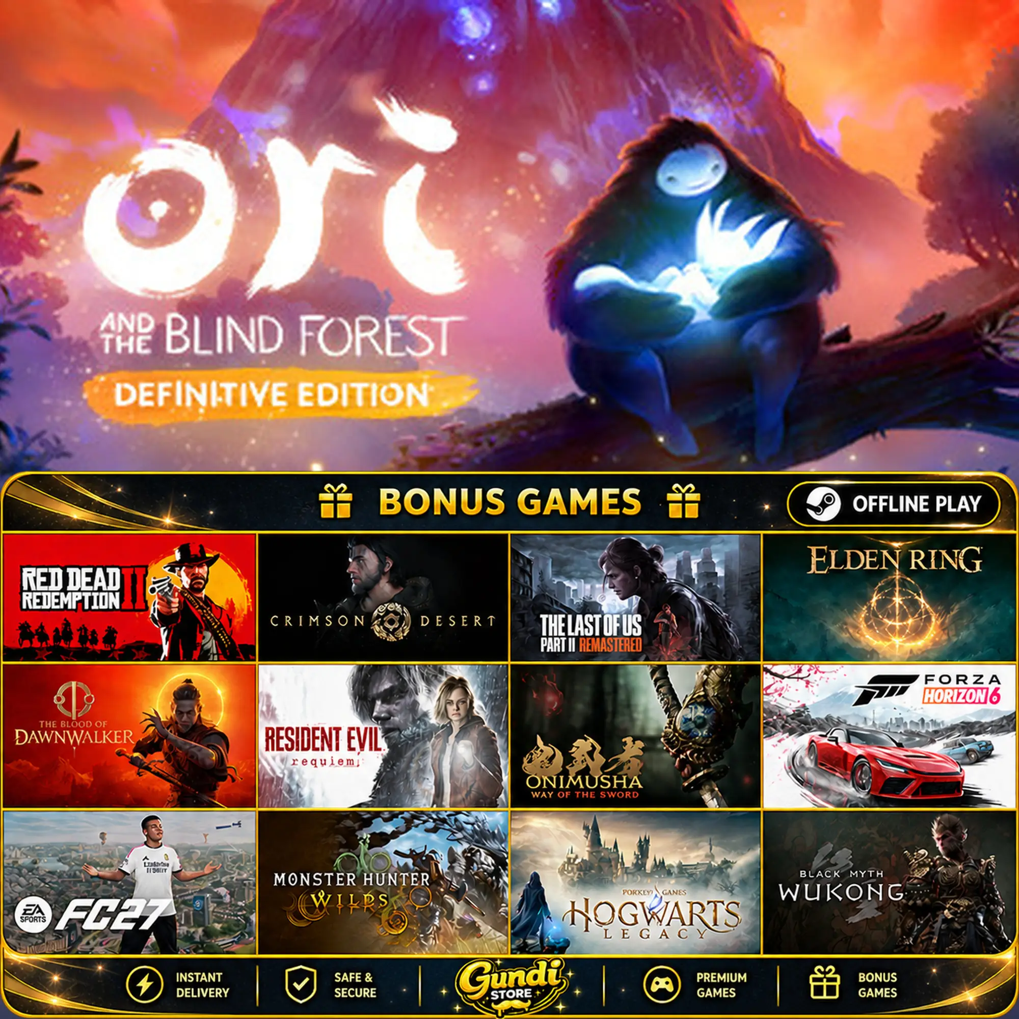 [AUTO CODE] - Ori and the Blind Forest_ Definitive Edition + BONUS GAME