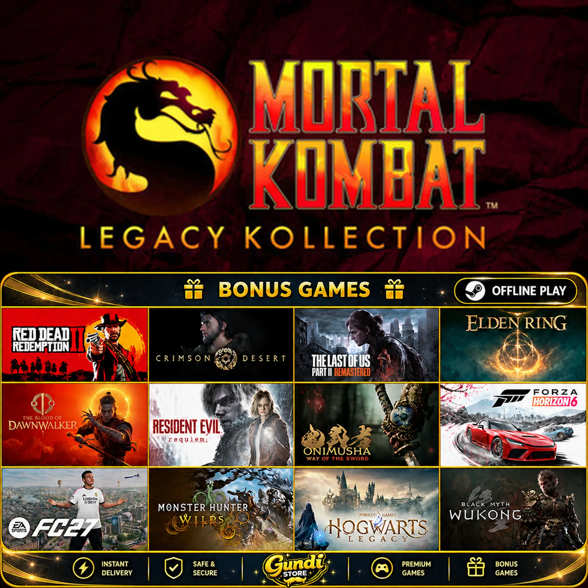 [AUTO CODE] - Mortal Kombat_ Legacy Kollection + BONUS GAME