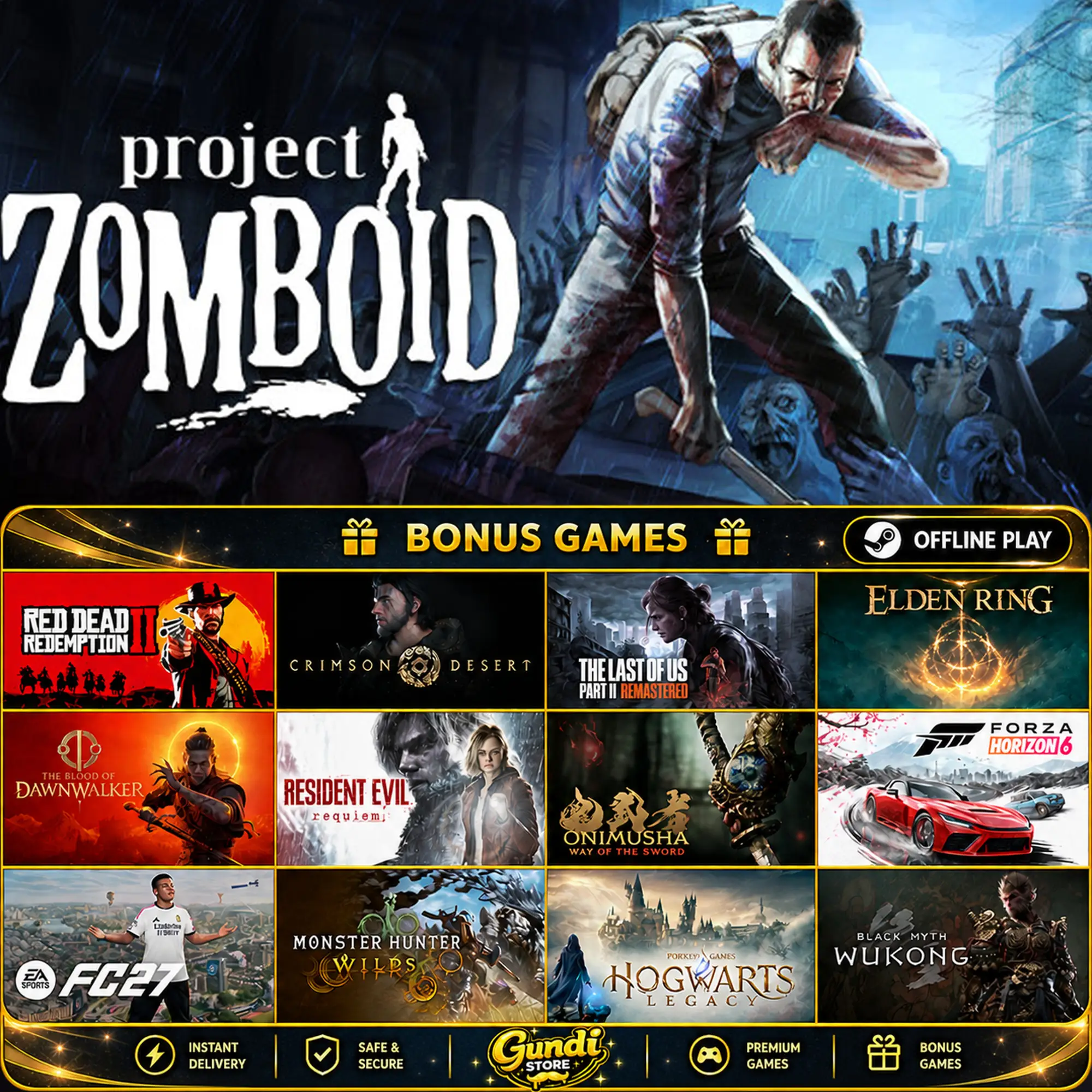 [AUTO CODE] - Project Zomboid + BONUS GAME