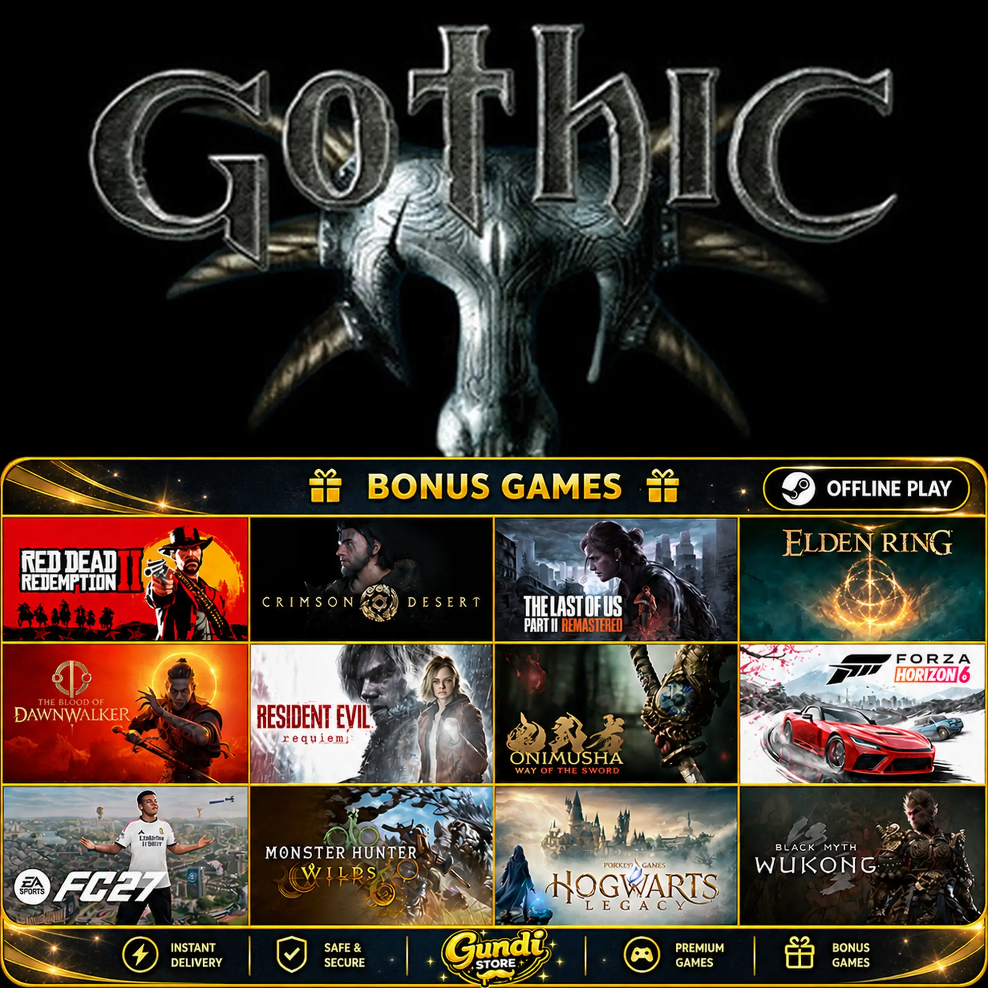 [AUTO CODE] - Gothic 1 Classic + BONUS GAME