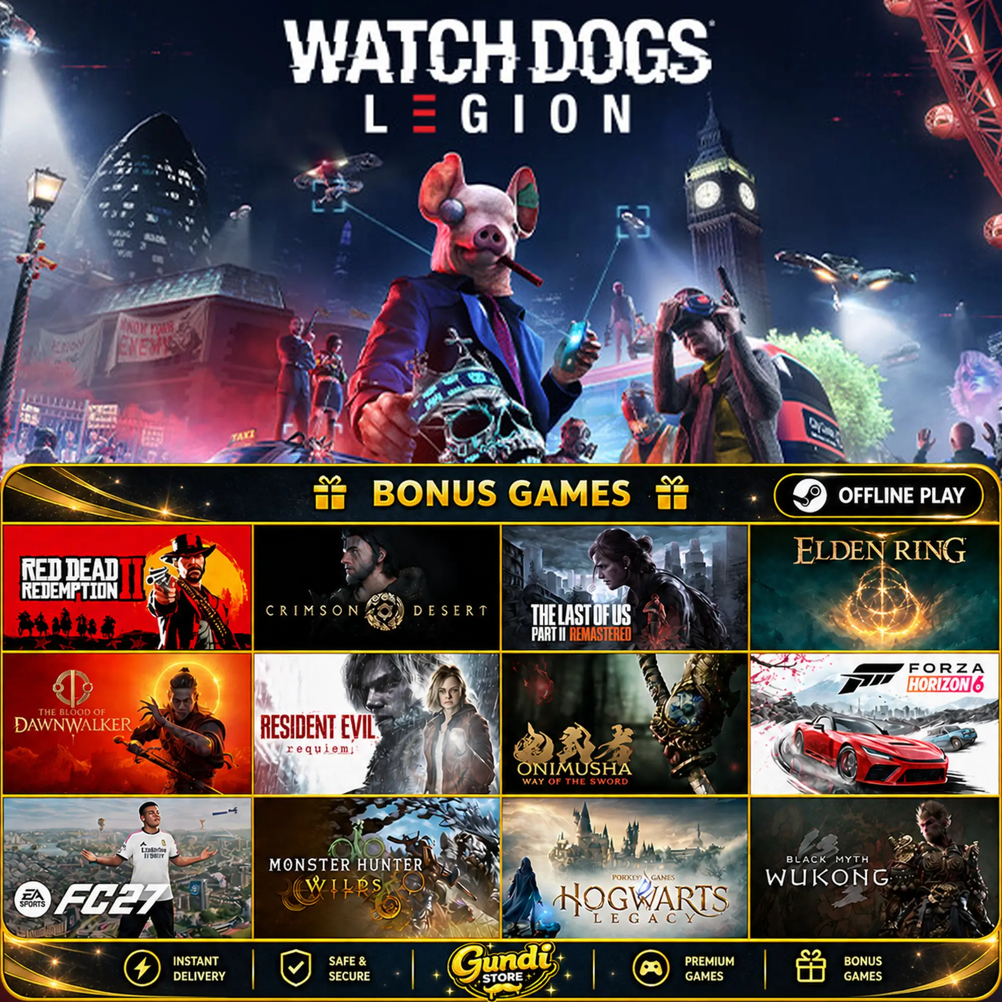 [AUTO CODE] - Watch Dogs_ Legion + BONUS GAME