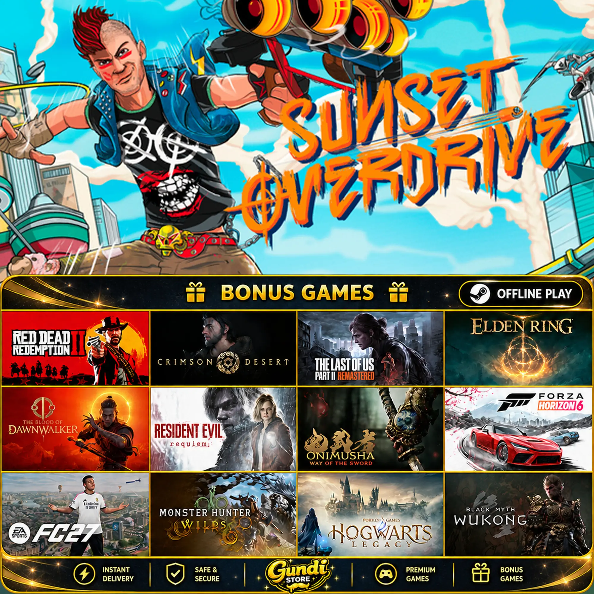 [AUTO CODE] - Sunset Overdrive + BONUS GAME