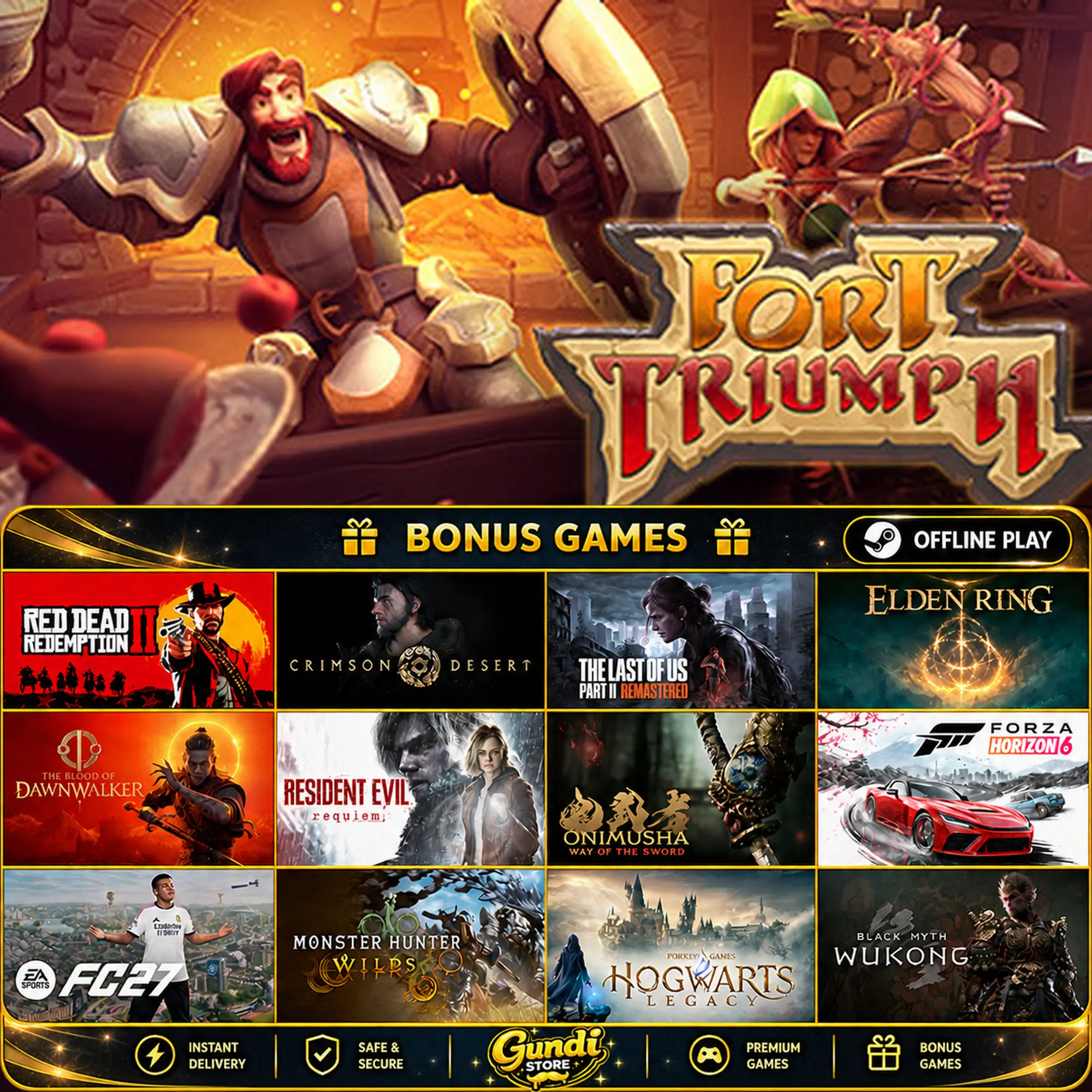 [AUTO CODE] - Fort Triumph + BONUS GAME