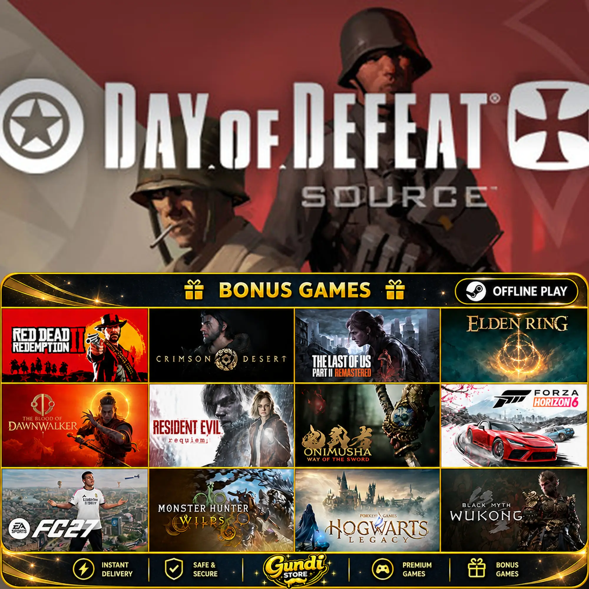 [AUTO CODE] - Day of Defeat_ Source + BONUS GAME