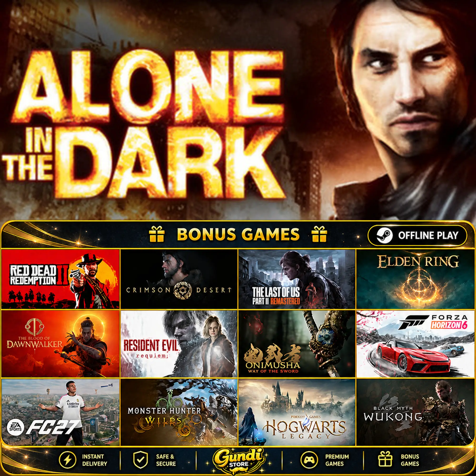 [AUTO CODE] - Alone in the Dark (2008) + BONUS GAME