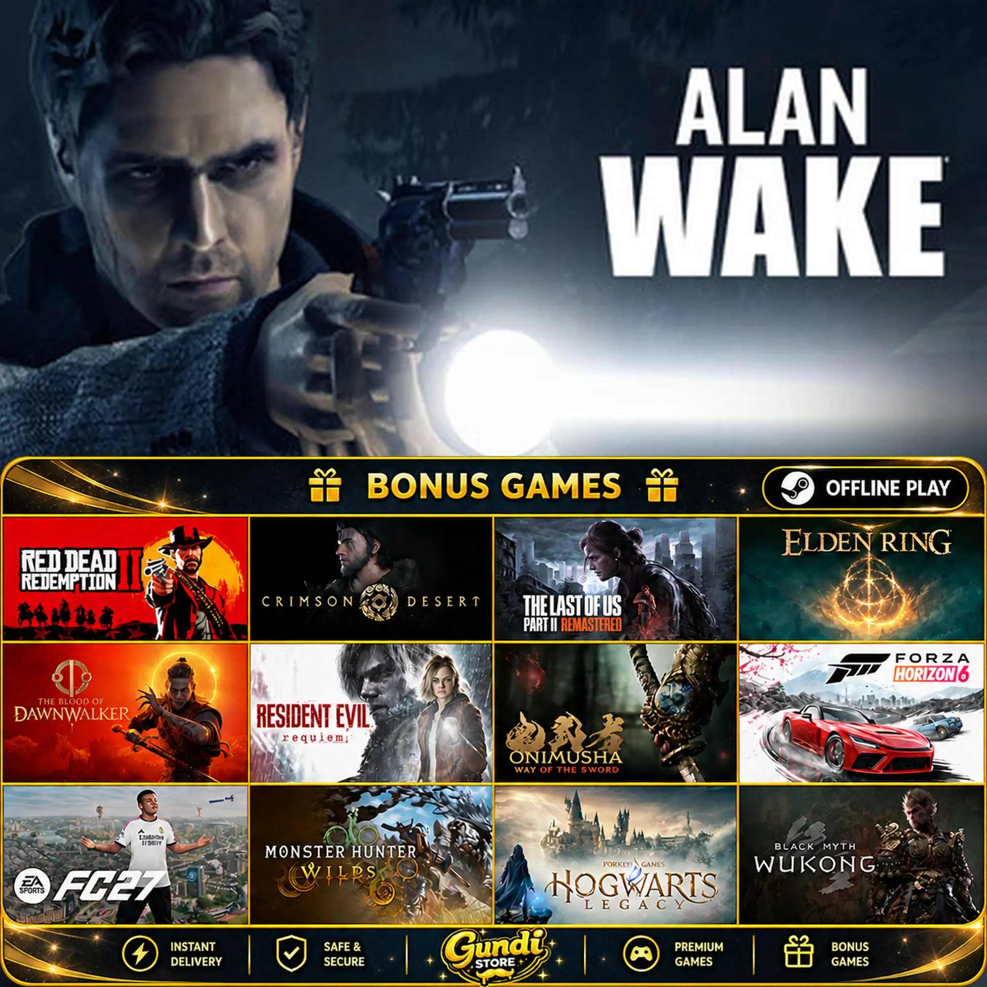 [AUTO CODE] - Alan Wake + BONUS GAME