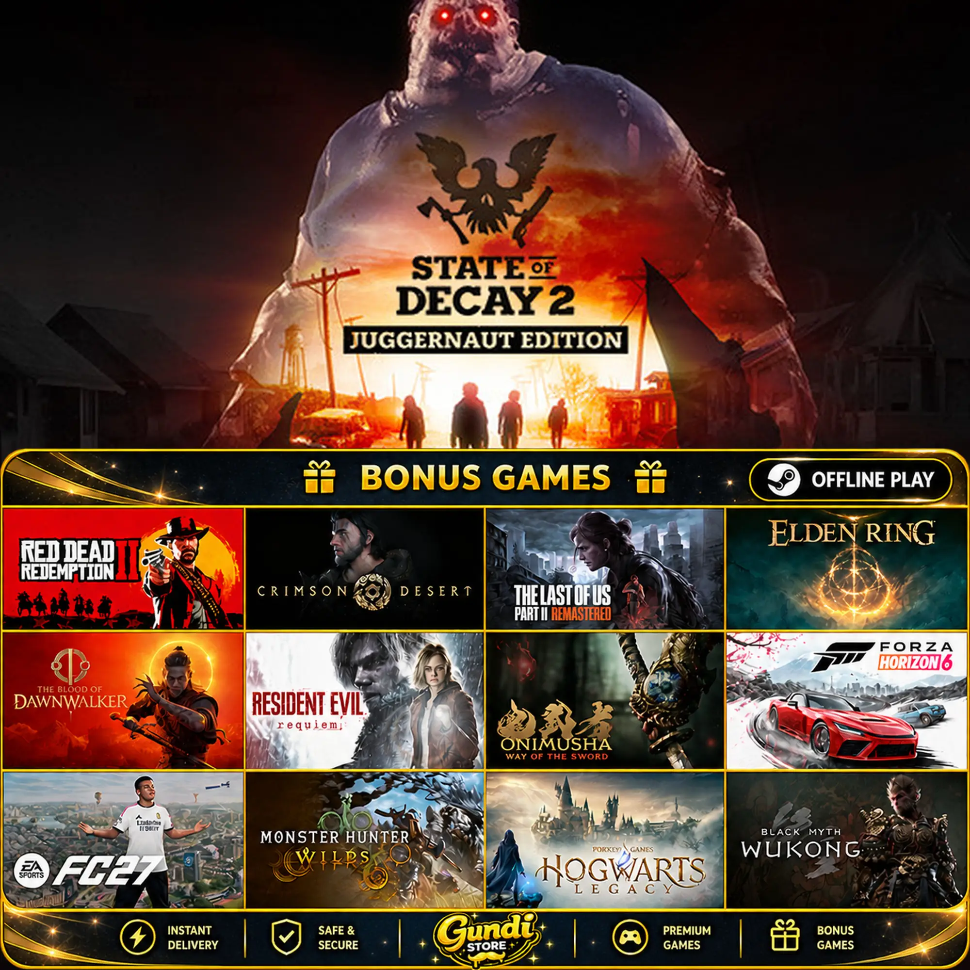 [AUTO CODE] - State of Decay 2 + BONUS GAME