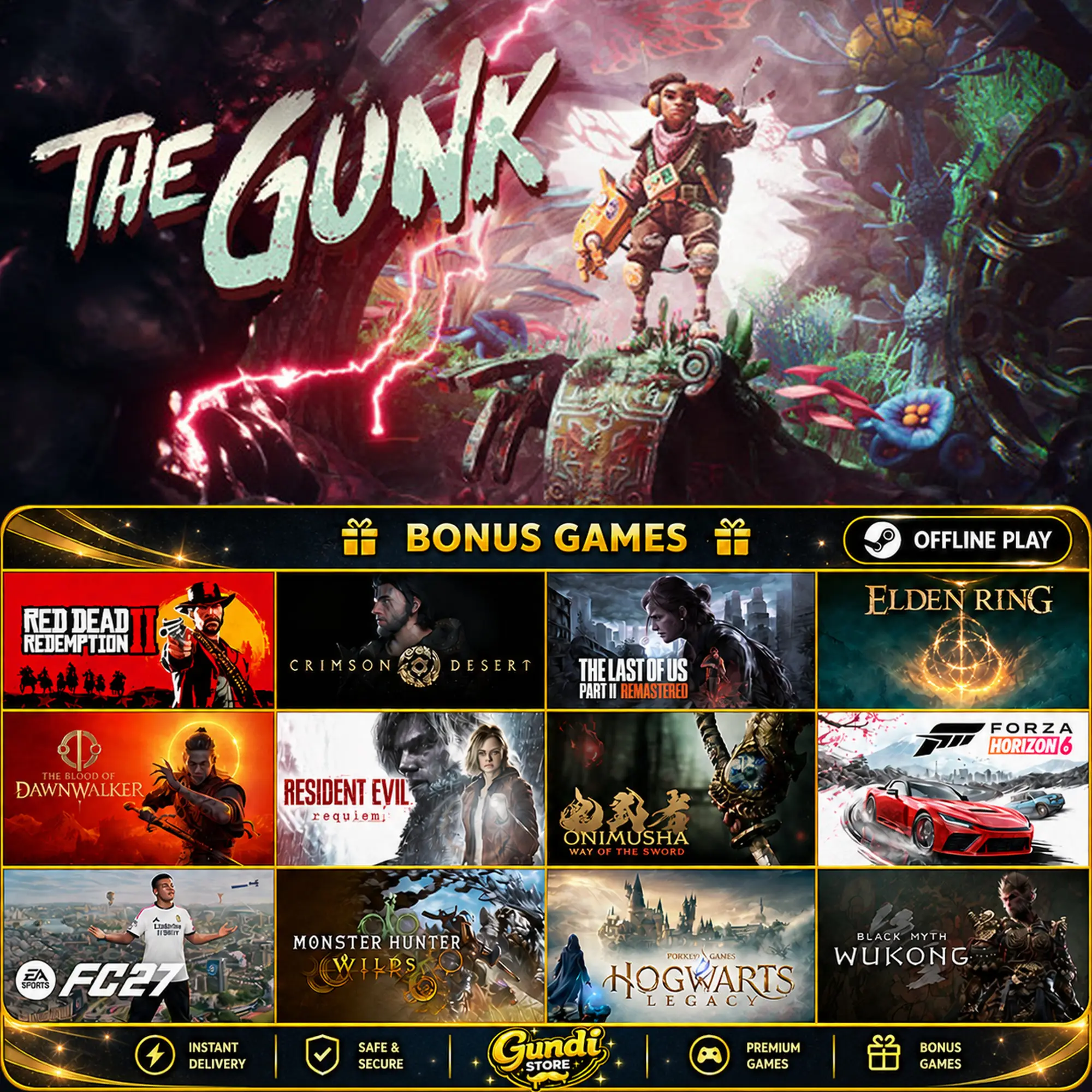 [AUTO CODE] - The Gunk + BONUS GAME