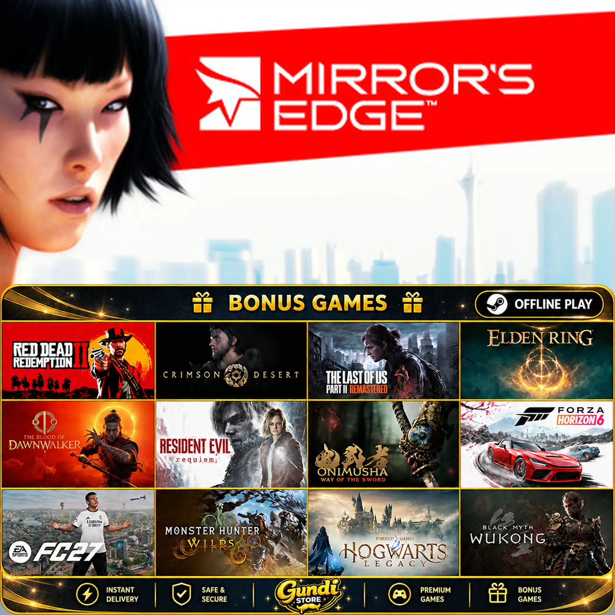 [AUTO CODE] - Mirror's Edge + BONUS GAME