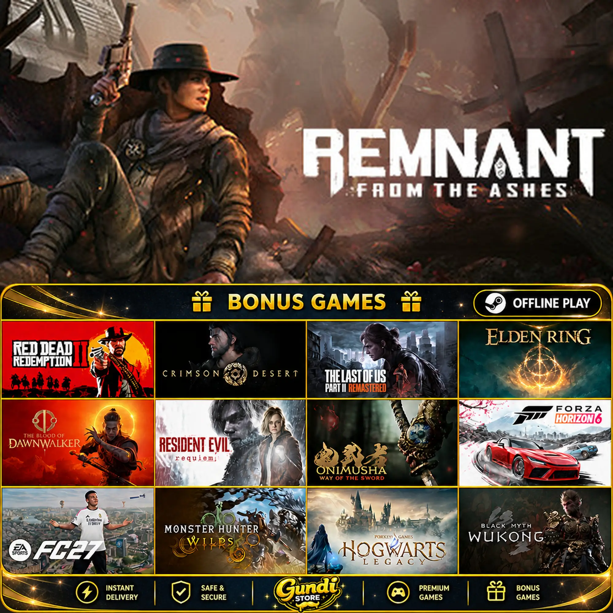[AUTO CODE] - Remnant_ From the Ashes + BONUS GAME