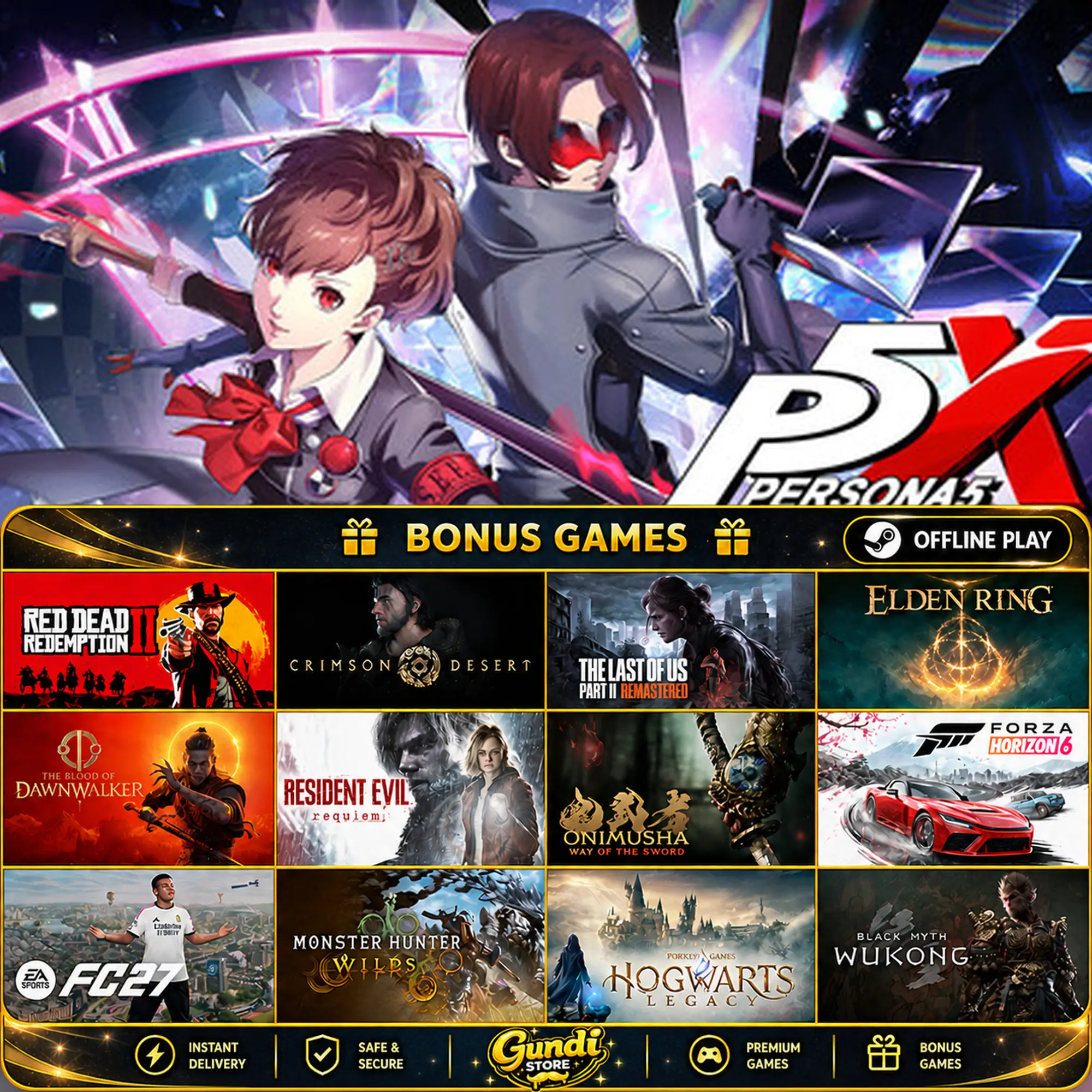 [AUTO CODE] - Persona5_ The Phantom X + BONUS GAME