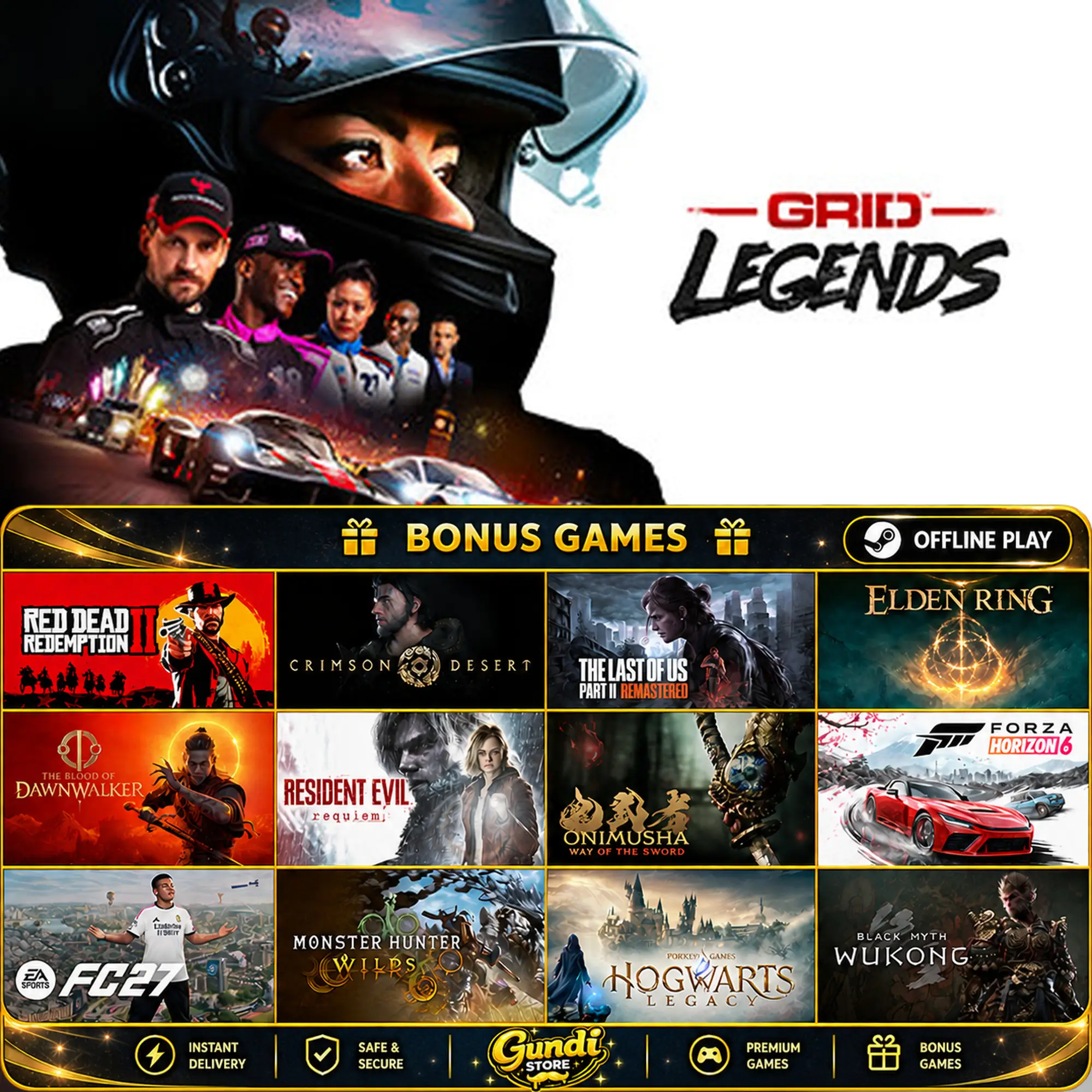 [AUTO CODE] - GRID Legends + BONUS GAME