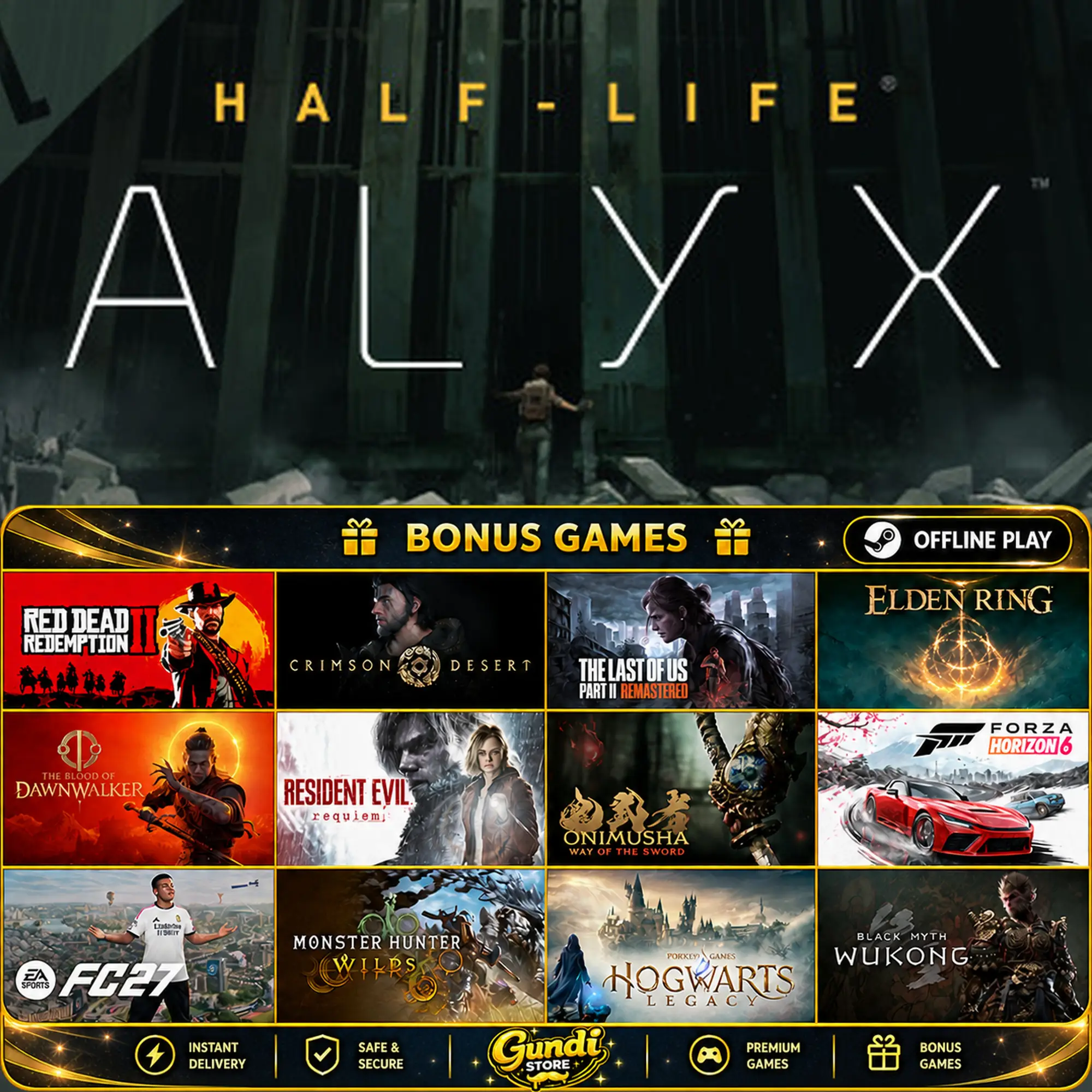 [AUTO CODE] - Half-Life_ Alyx + BONUS GAME