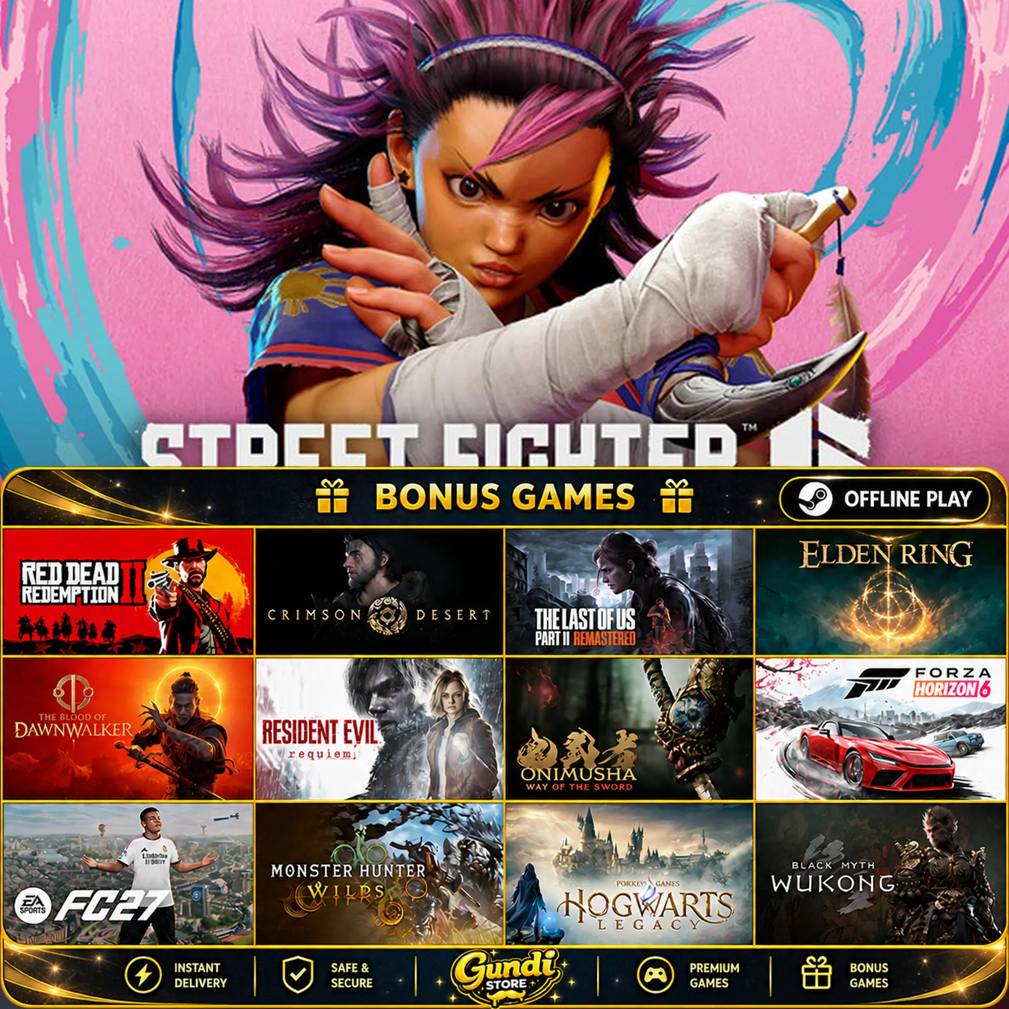 [AUTO CODE] - Street Fighter 6 + BONUS GAME