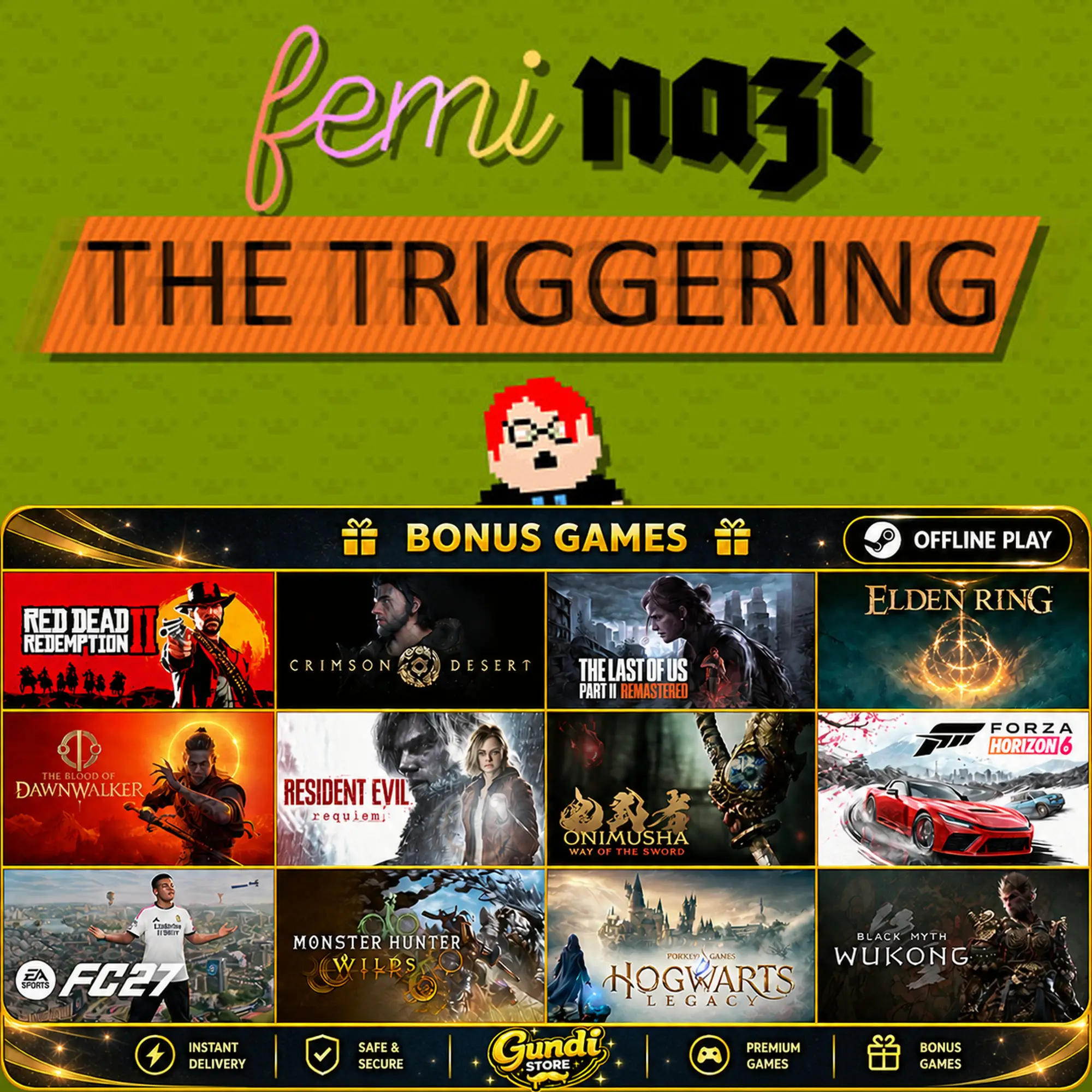 [AUTO CODE] - FEMINAZI_ The Triggering + BONUS GAME