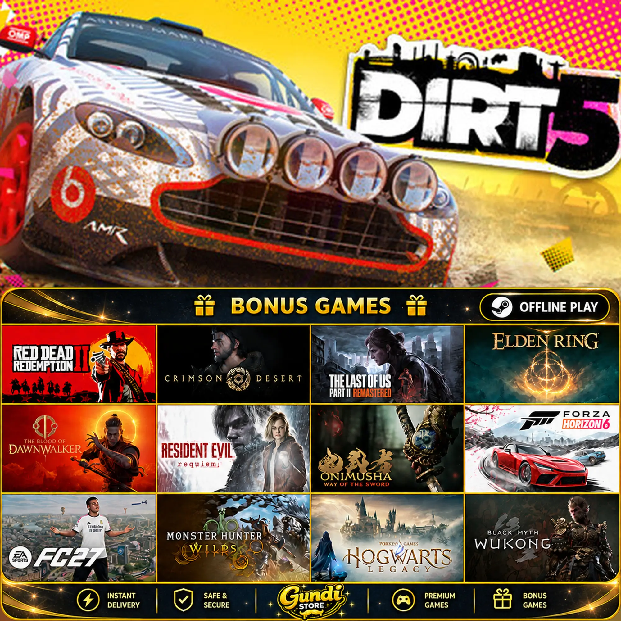 [AUTO CODE] - DIRT 5 + BONUS GAME