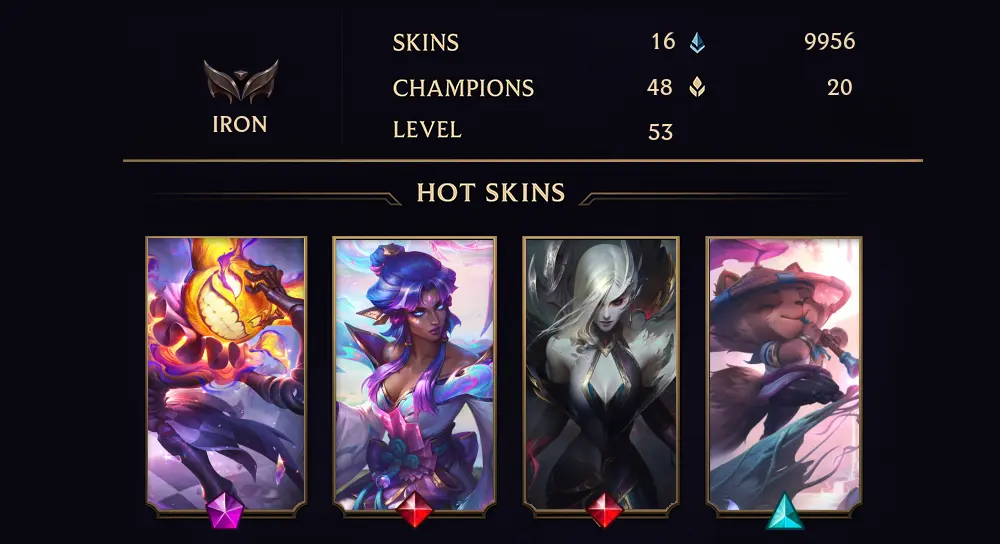 IRON II - 53 LVL - 16 SKIN