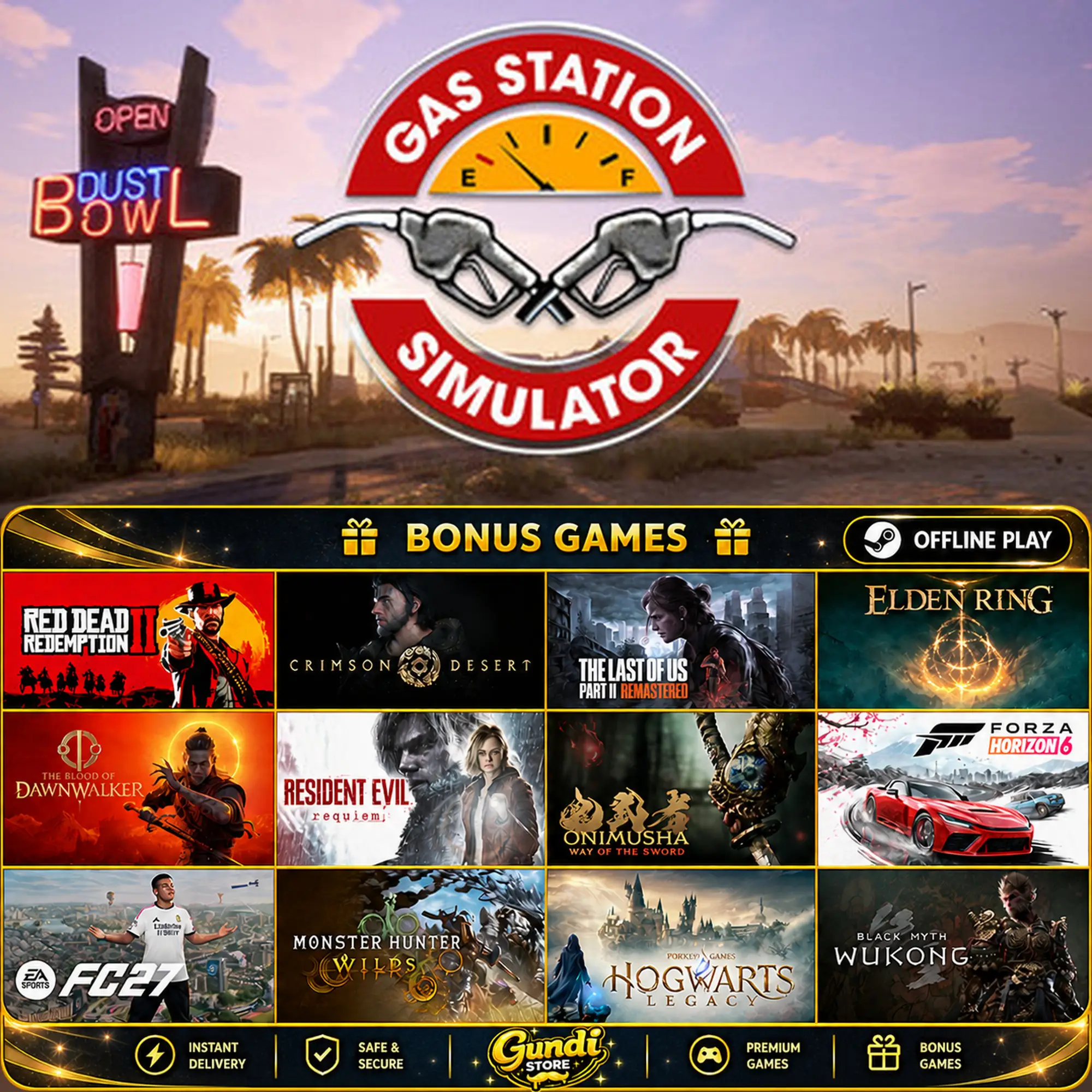 [AUTO CODE] - Gas Station Simulator + BONUS GAME
